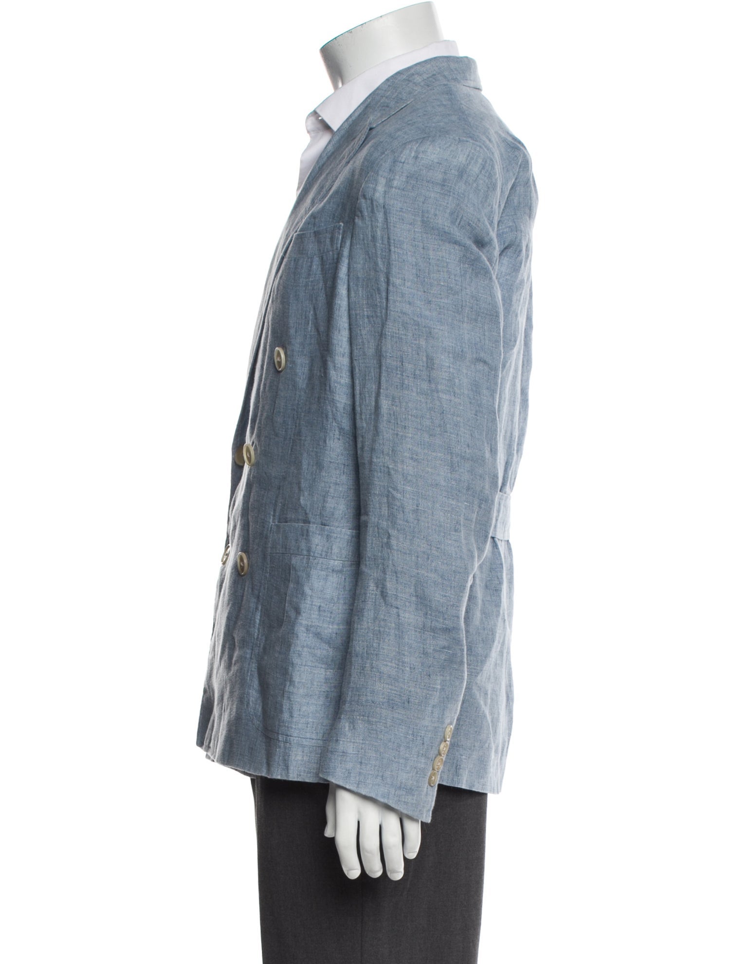 Ralph Lauren Purple Label Linen Peacoat