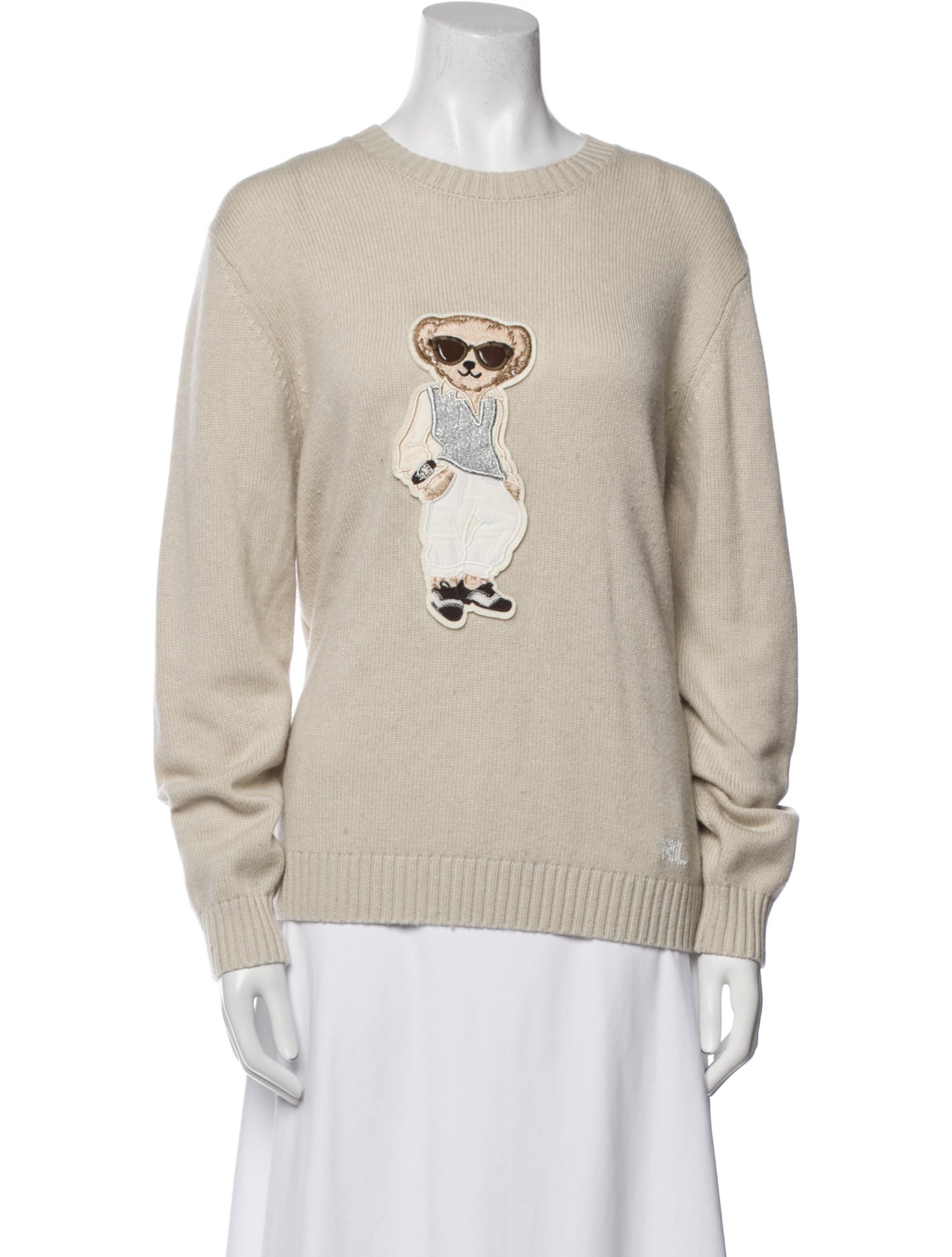 Ralph Lauren Purple Label Wool Graphic Print Sweater