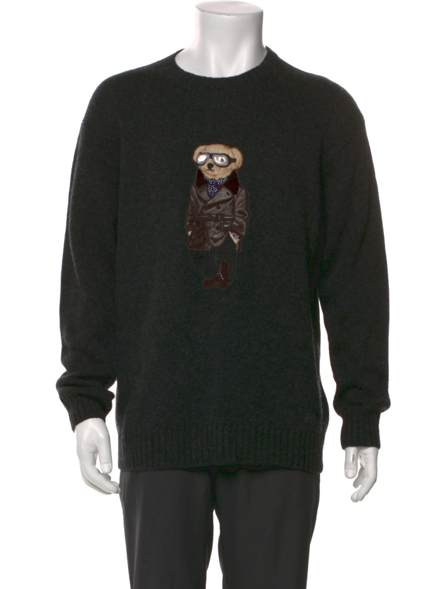 Ralph Lauren Purple Label Cashmere Graphic Print Pullover