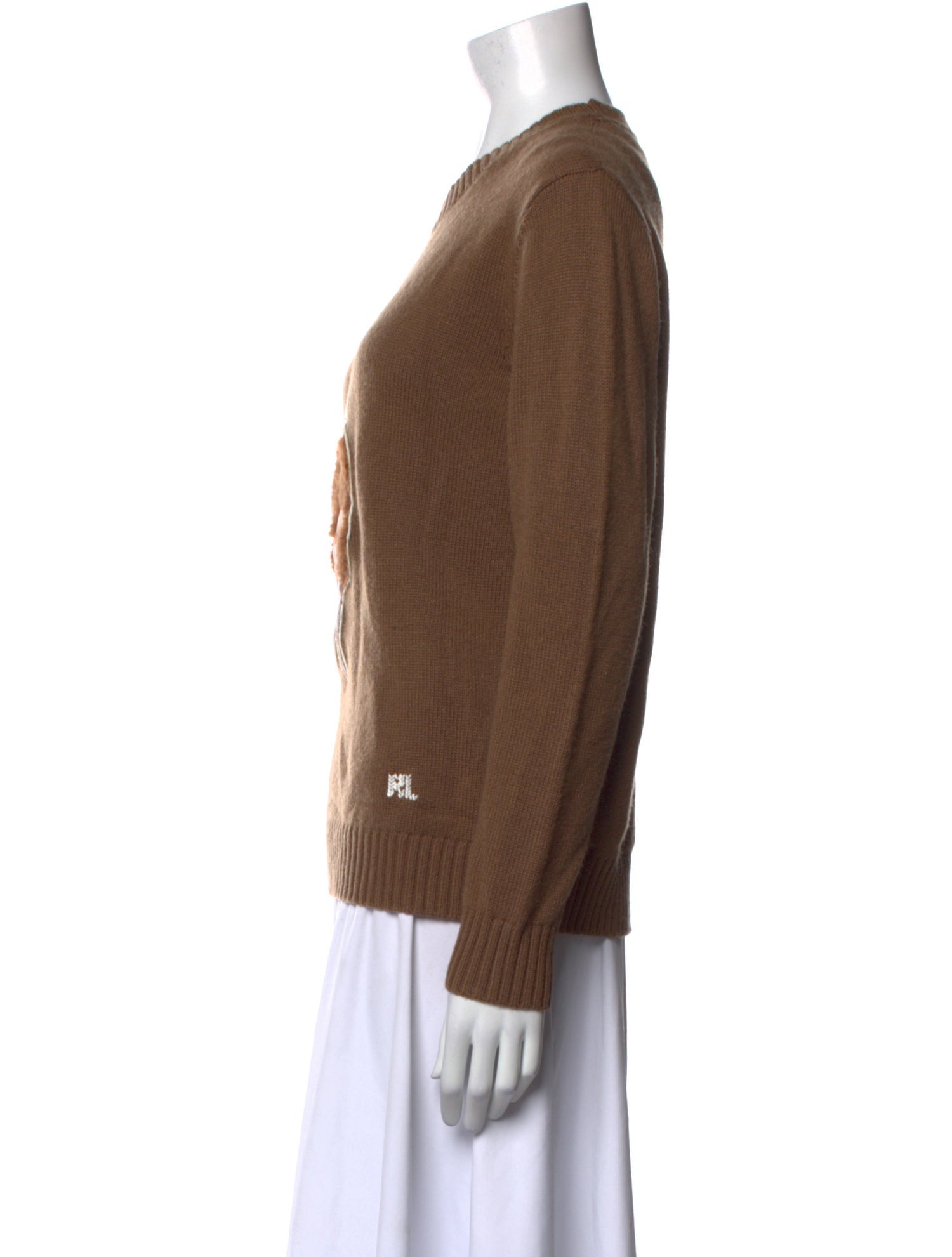 Ralph Lauren Purple Label Cashmere Graphic Print Sweater