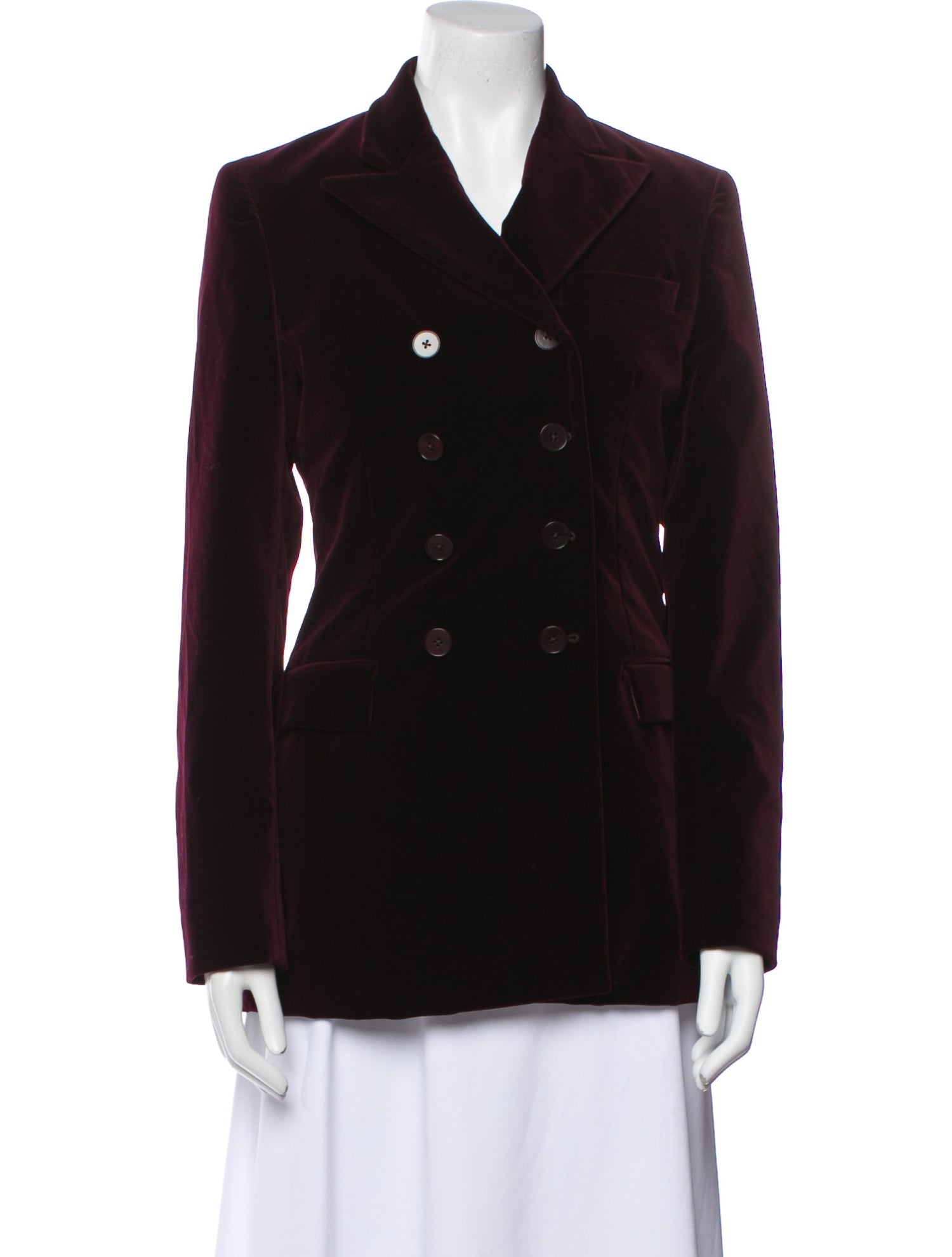 Ralph Lauren Collection Velvet Peacoat