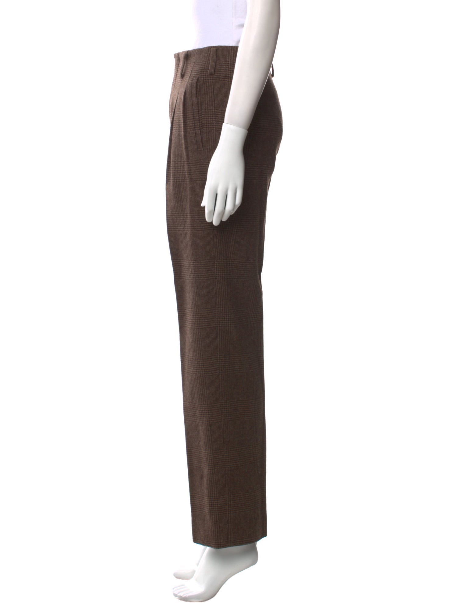 Ralph Lauren Purple Label Wool Straight Leg Pants