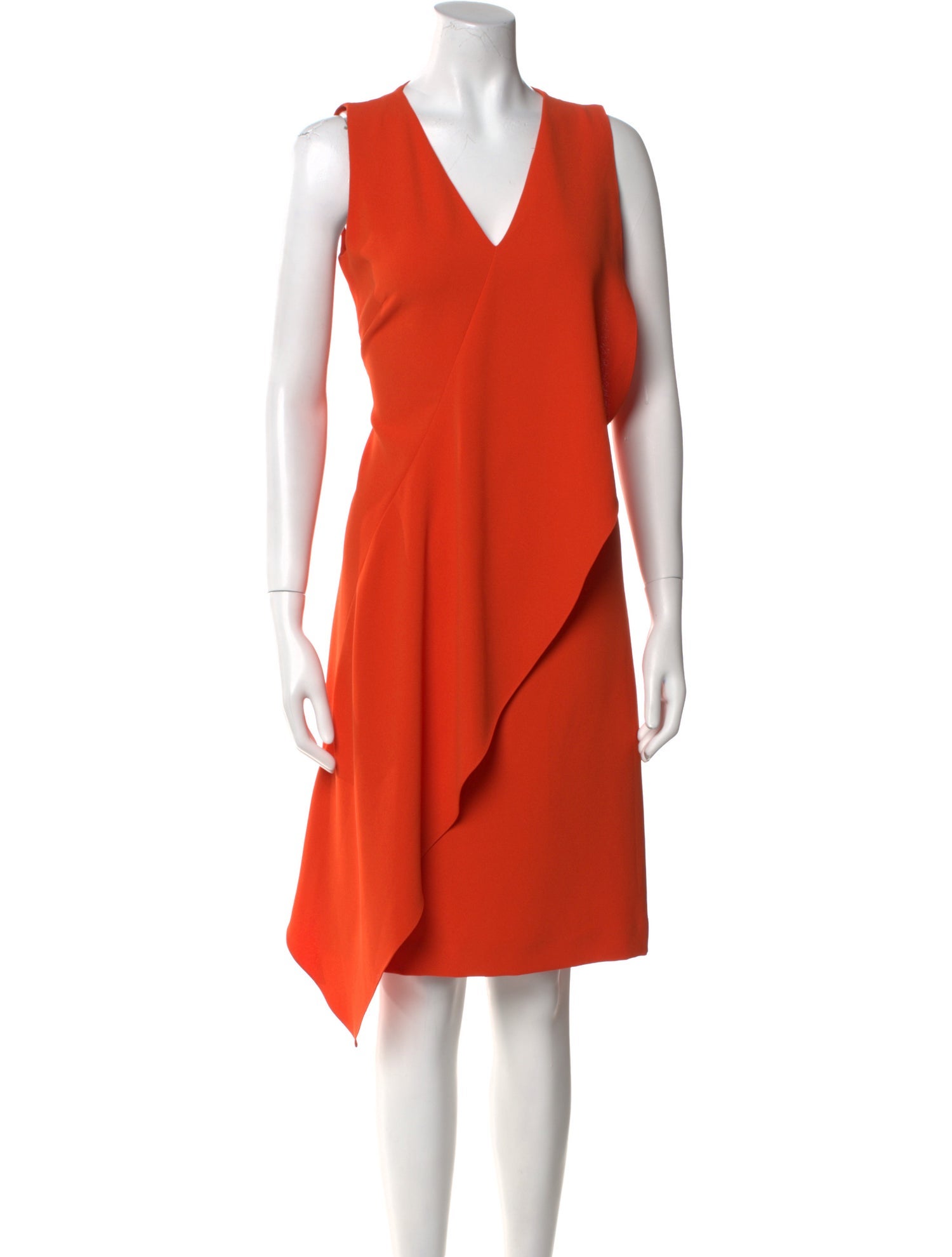 strapless open back dress Hot Multiway Orange Bridesmaid Dresses Stretch Satin Wedding Guest Dress US0 / Custom Color / C