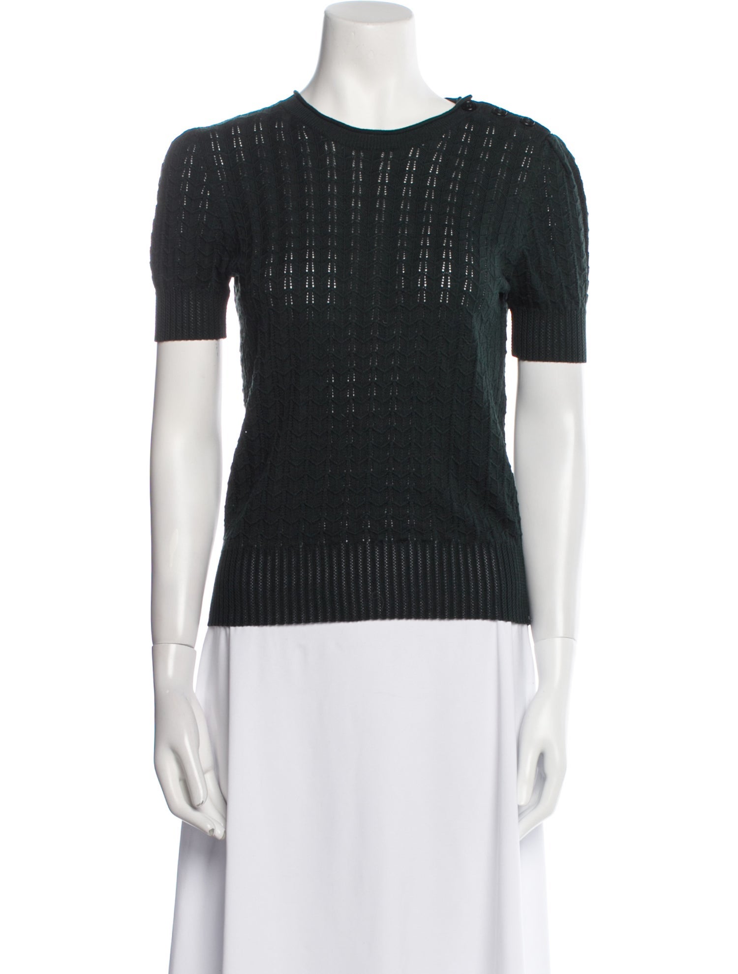 Ralph Lauren Purple Label Silk Scoop Neck Sweater