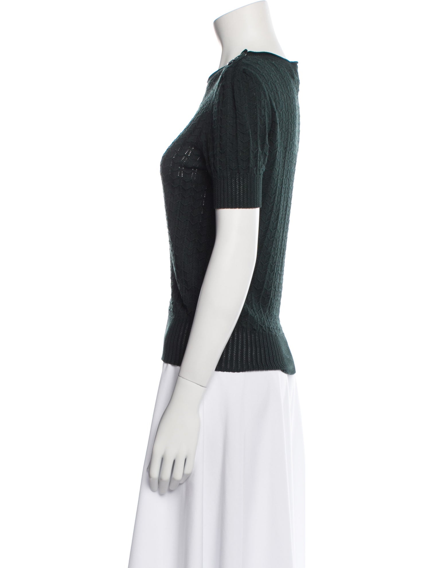 Ralph Lauren Purple Label Silk Scoop Neck Sweater