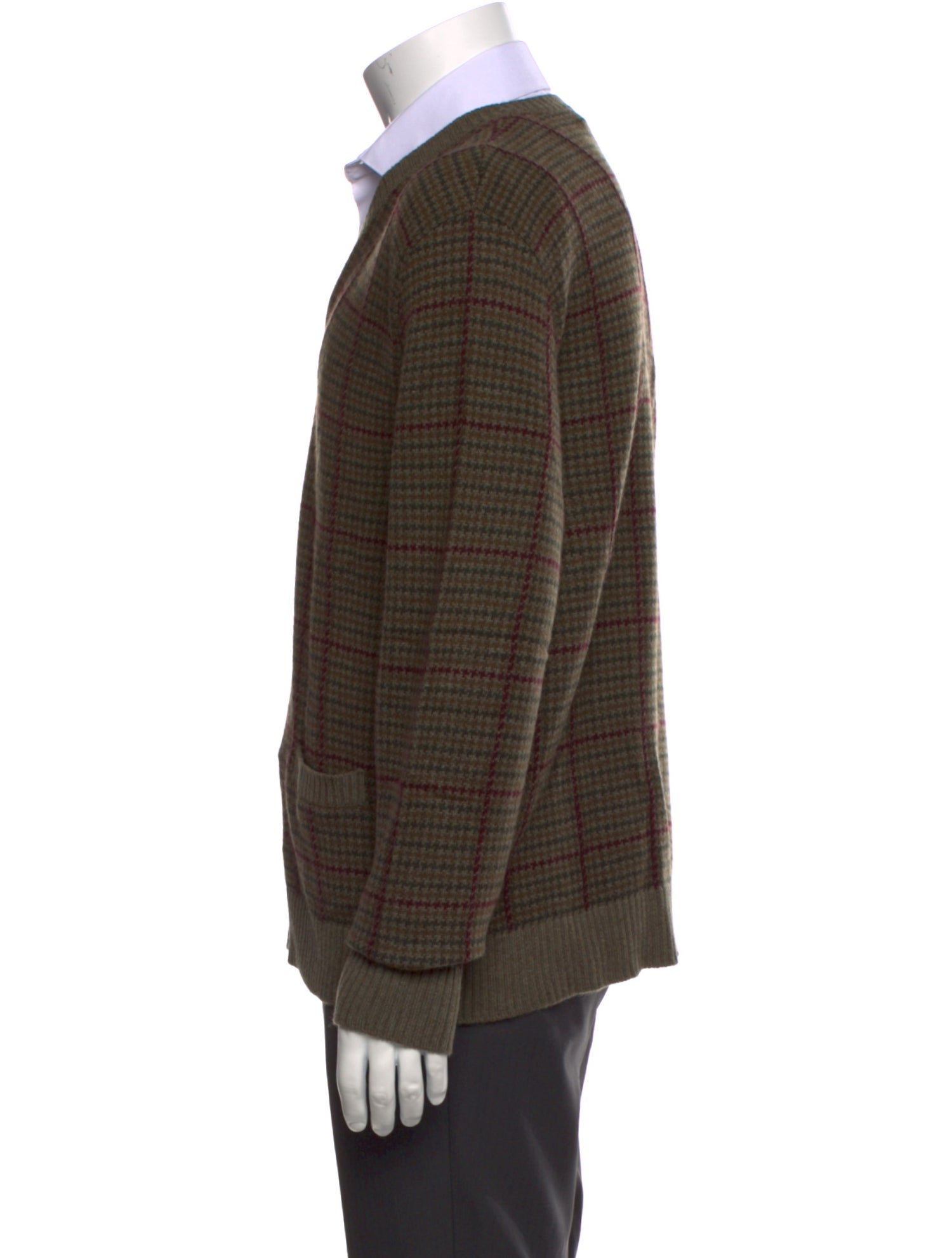 Ralph Lauren Purple Label Cashmere Plaid Print Pullover w/ Tags