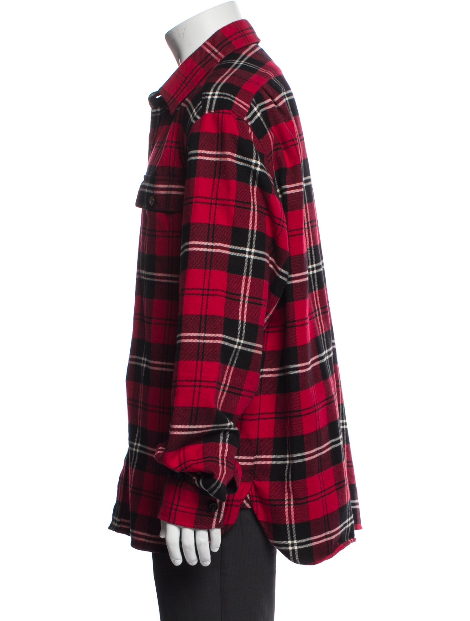 Ralph Lauren Purple Label Plaid Print Long Sleeve Shirt