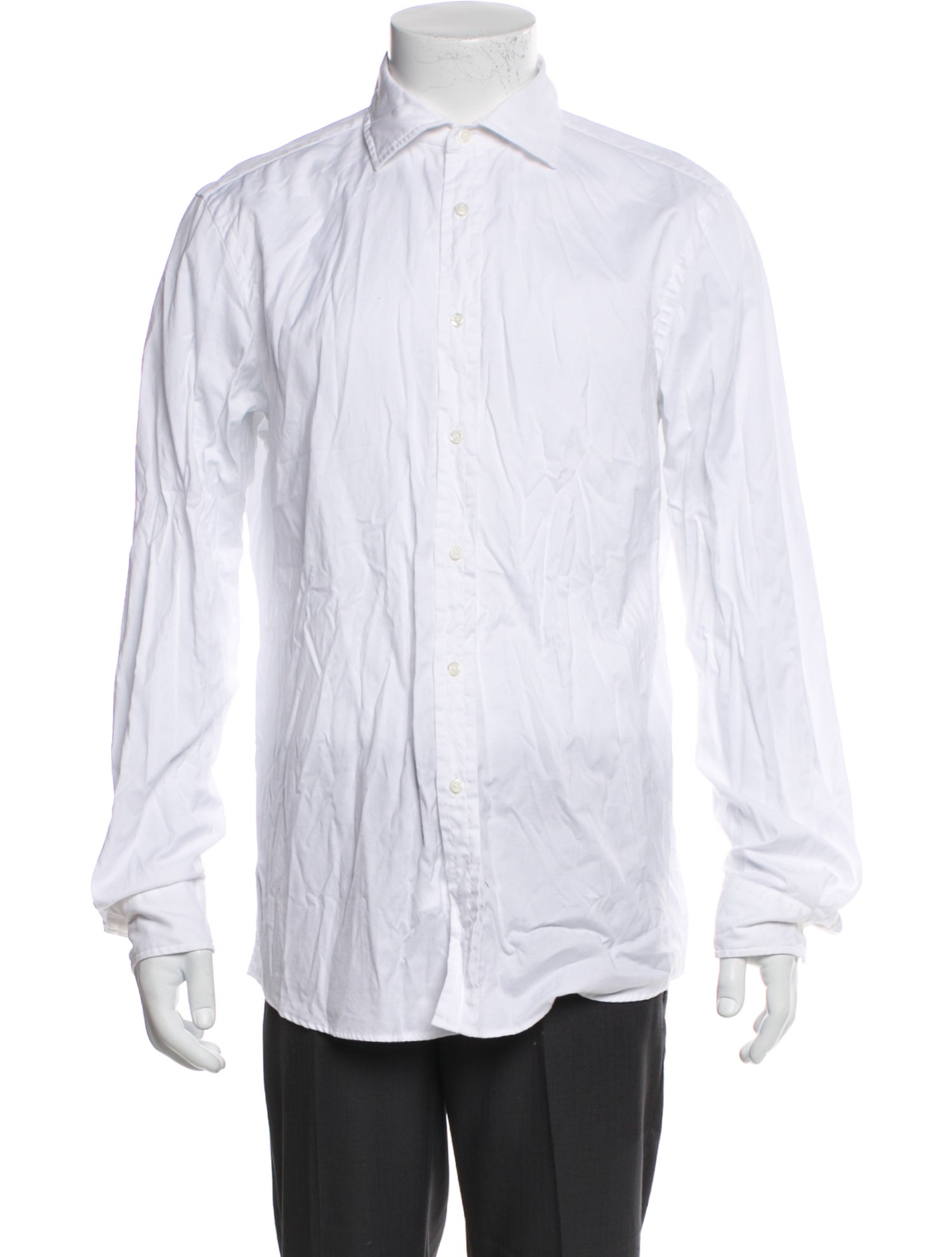 Ralph Lauren Purple Label Striped Long Sleeve Dress Shirt