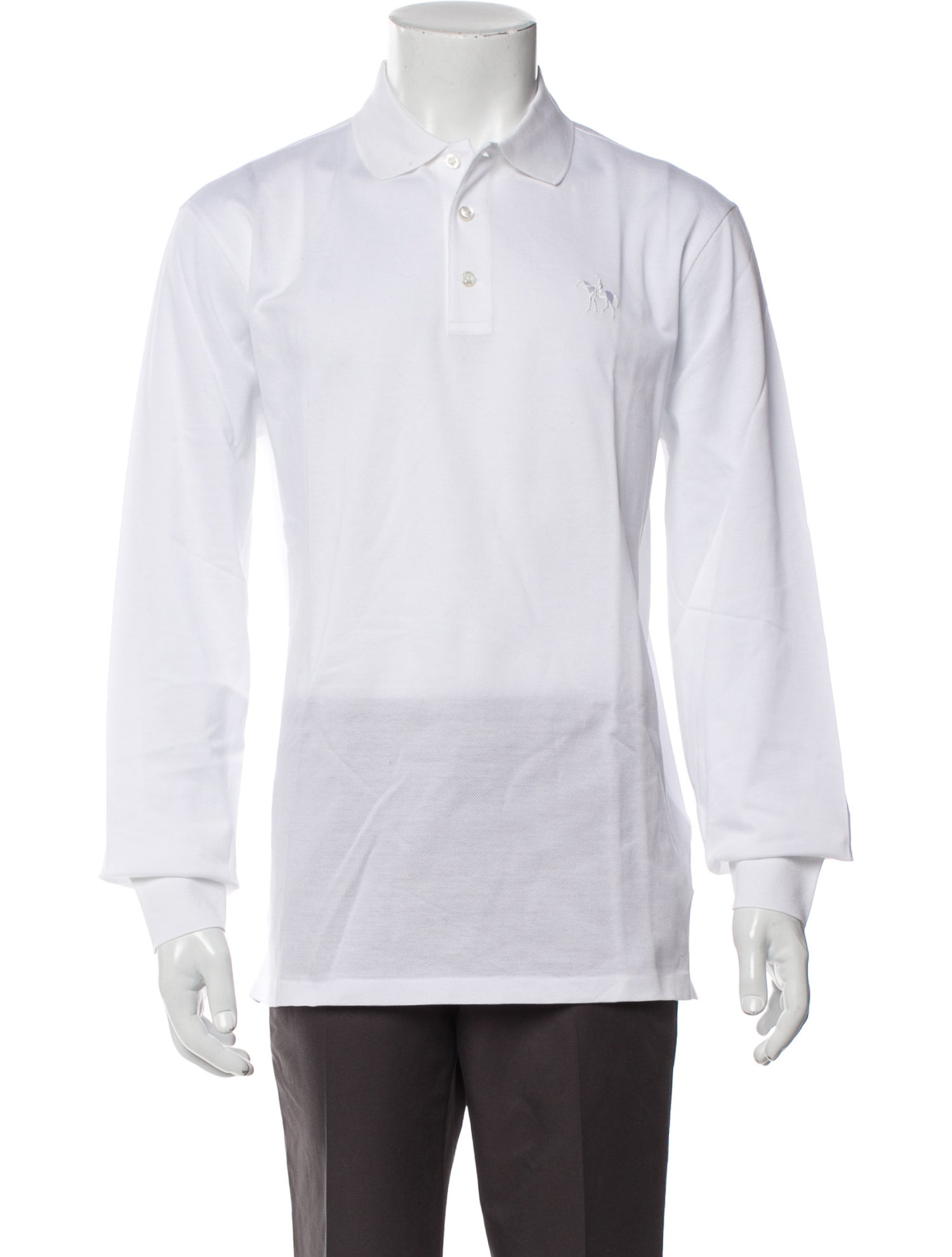 Ralph Lauren Purple Label Collar Long Sleeve Polo Shirt