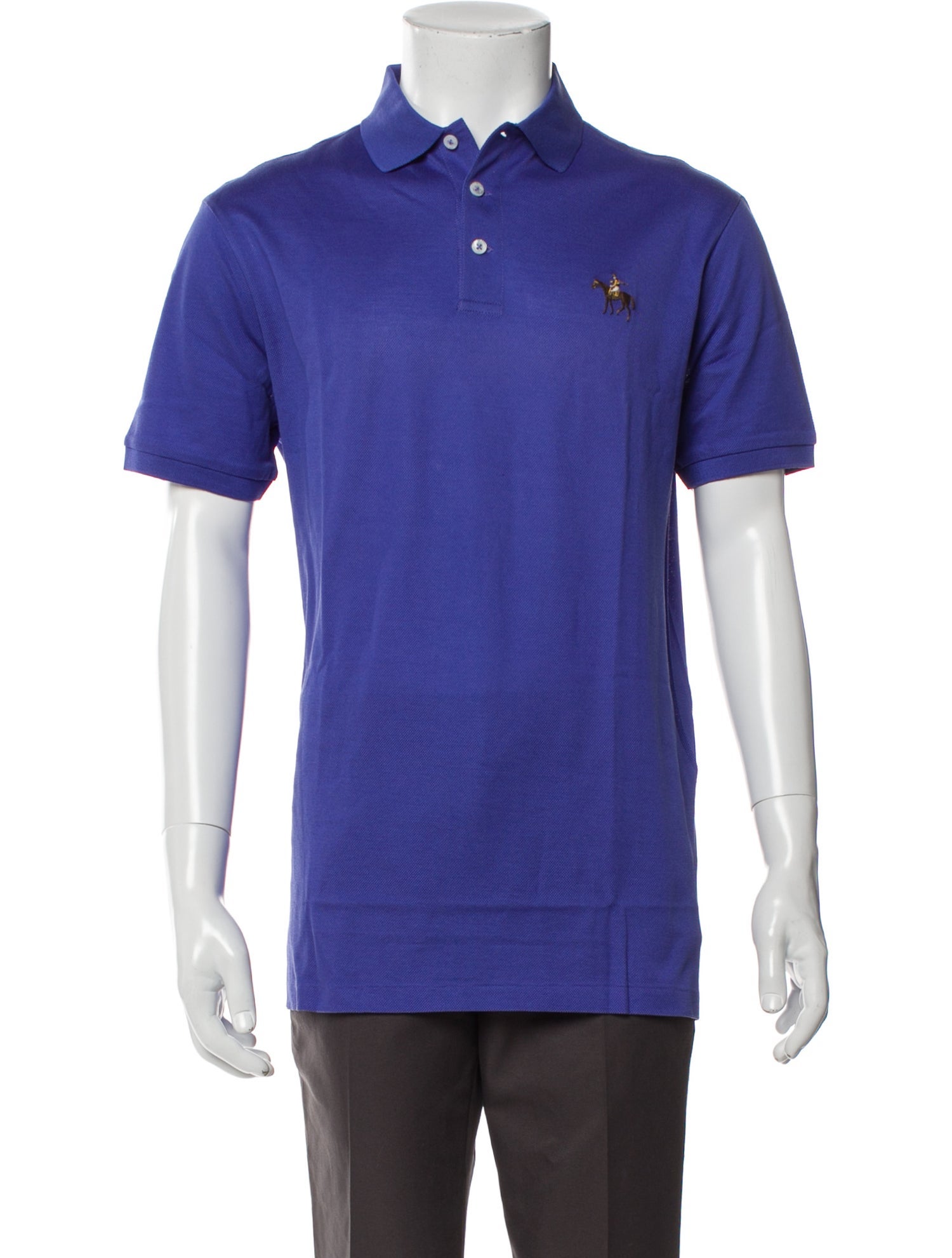 Ralph Lauren Purple Label Collar Short Sleeve Polo Shirt