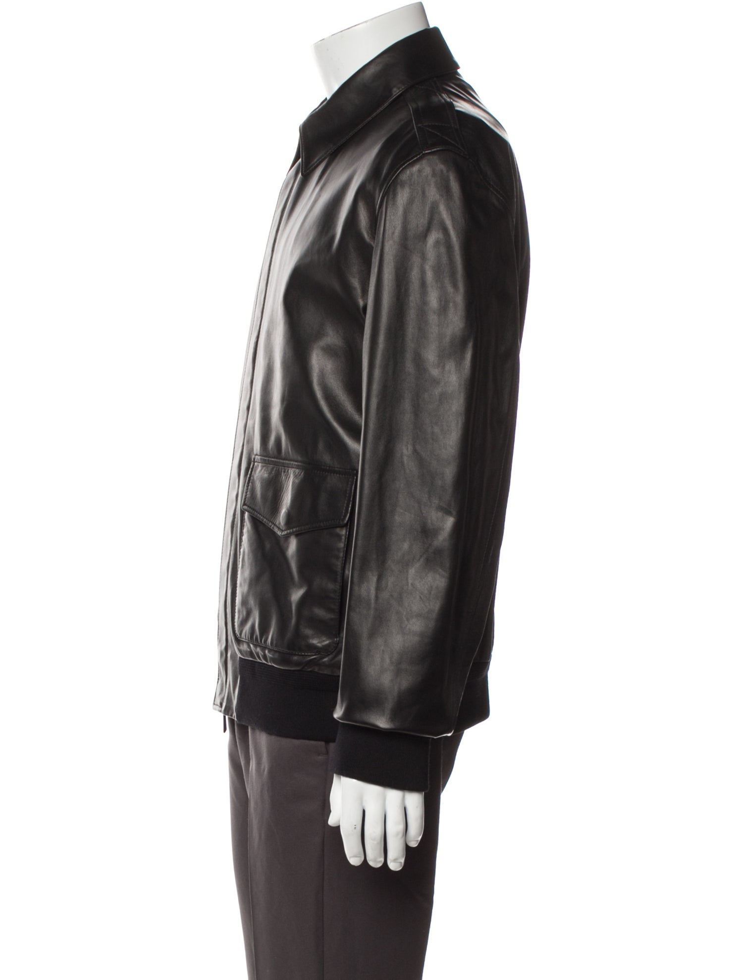 Ralph Lauren Purple Label Lamb Leather Moto Jacket