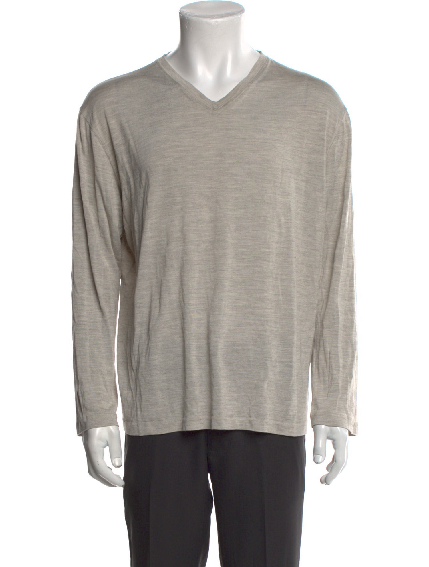 Ralph Lauren Purple Label Silk V-Neck T-Shirt