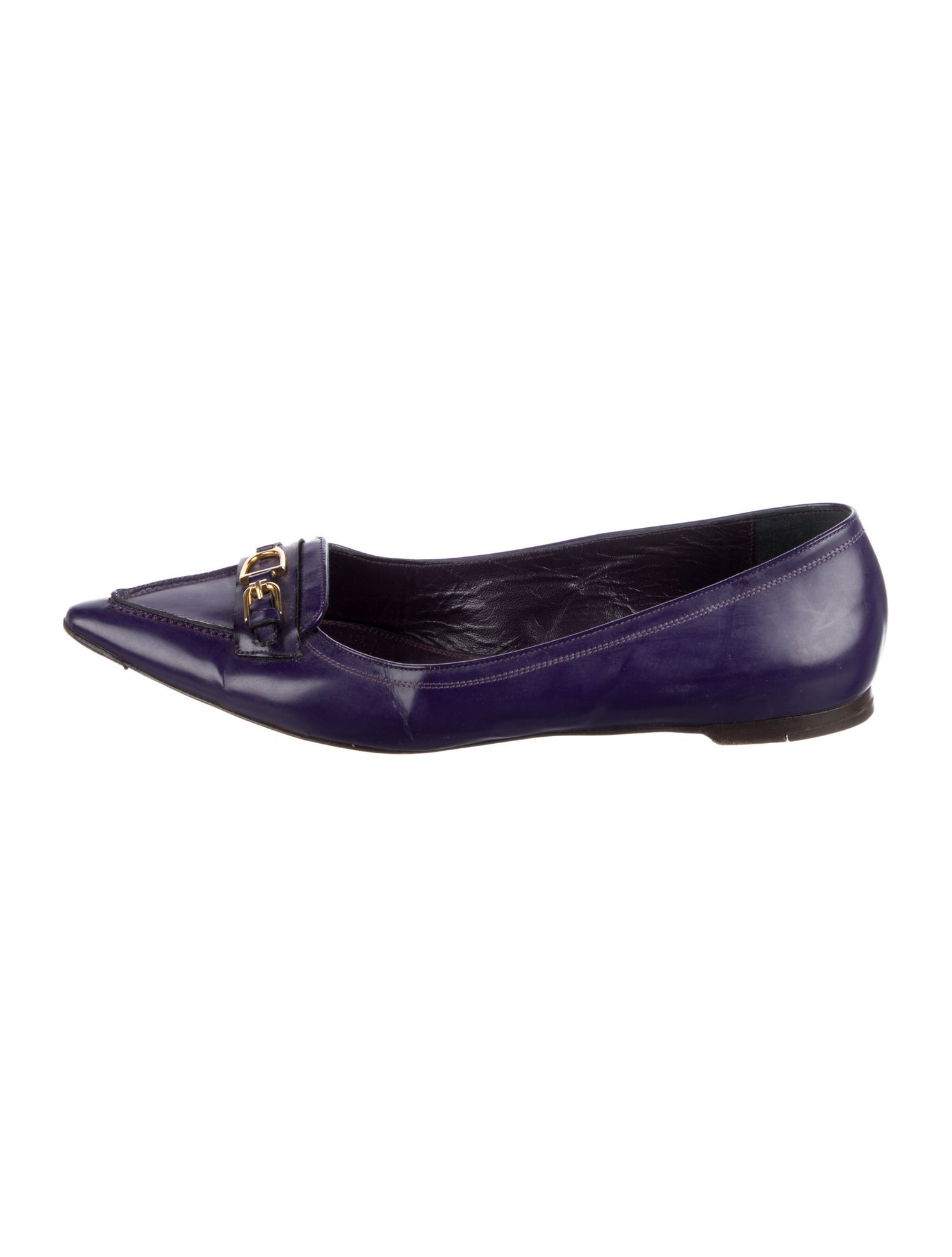 Ralph Lauren Purple Label Leather Ballet Flats - Purple Flats, Shoes -  RLPLB79803 | The RealReal