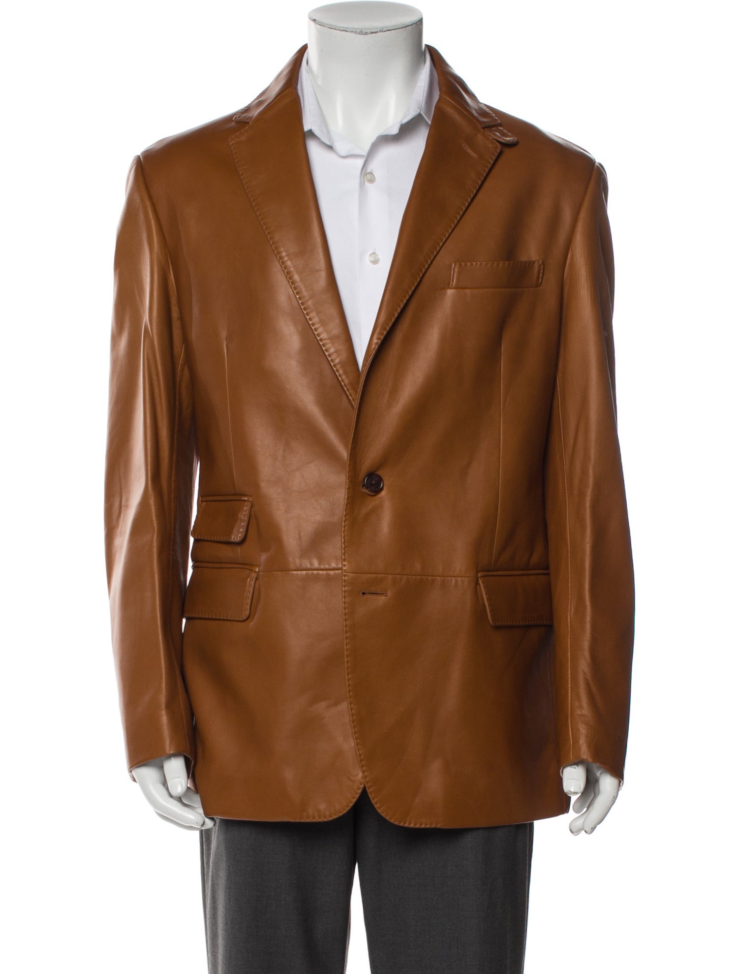 Ralph Lauren Purple Label Lamb Leather Moto Jacket