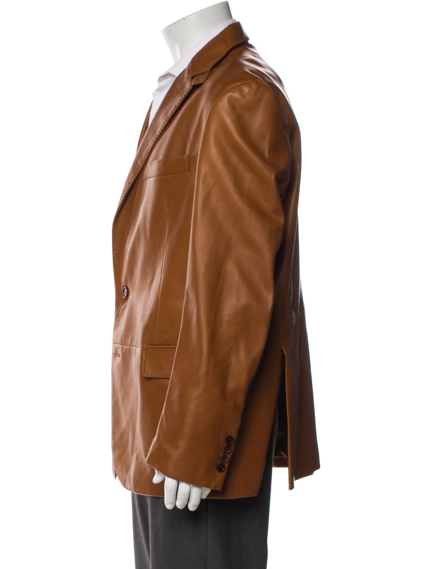 Ralph Lauren Purple Label Lamb Leather Moto Jacket