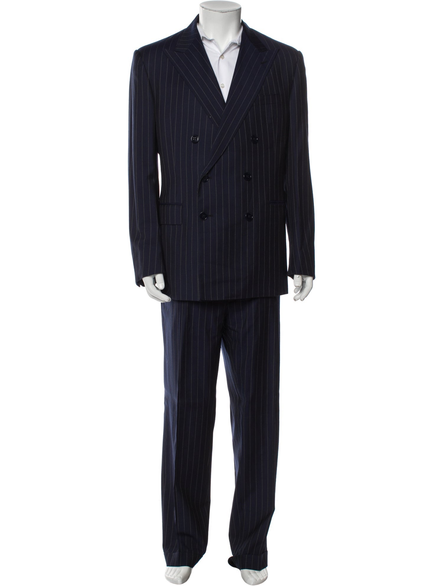 Ralph Lauren Purple Label Wool Striped Two-Piece Suit