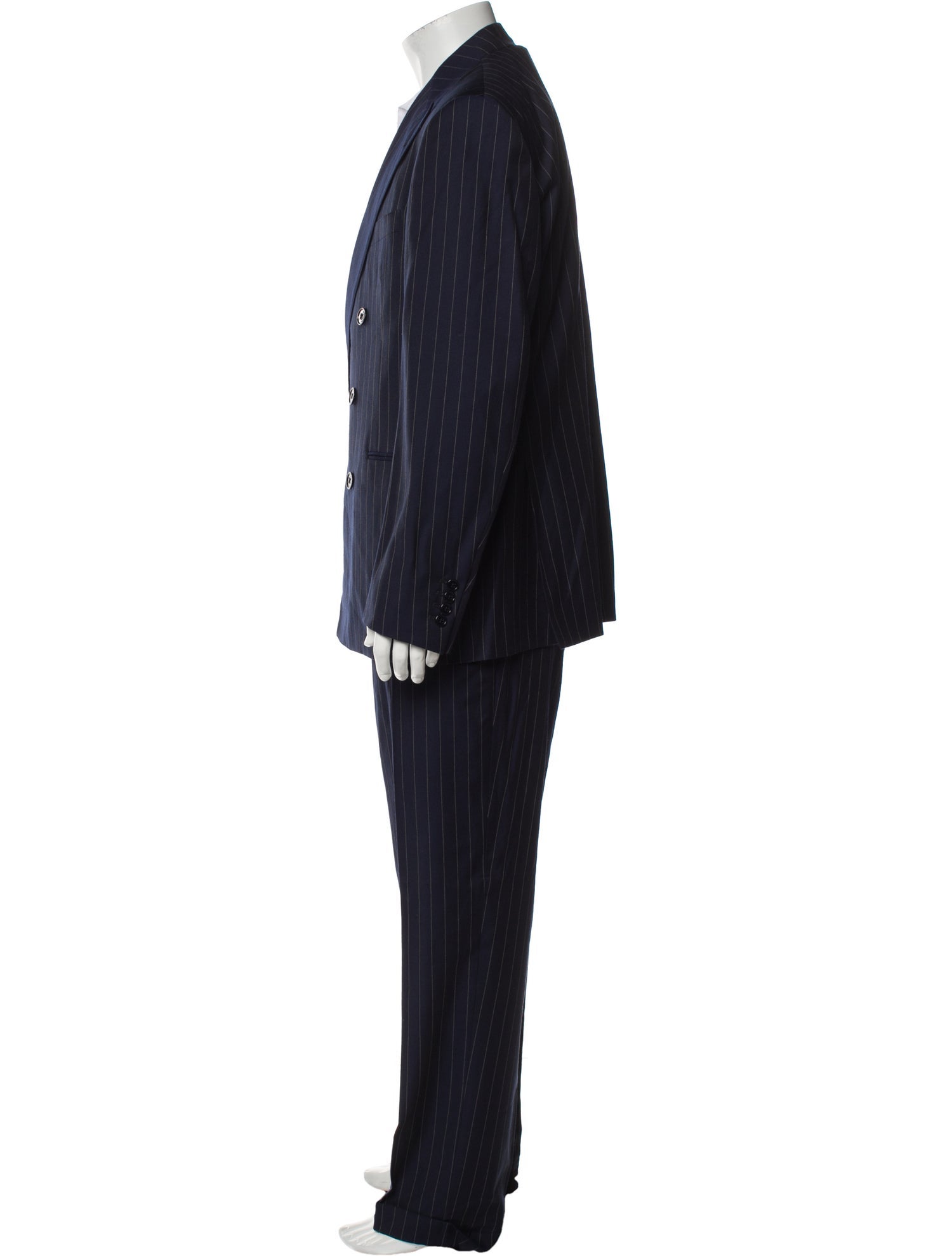 Ralph Lauren Purple Label Wool Striped Two-Piece Suit