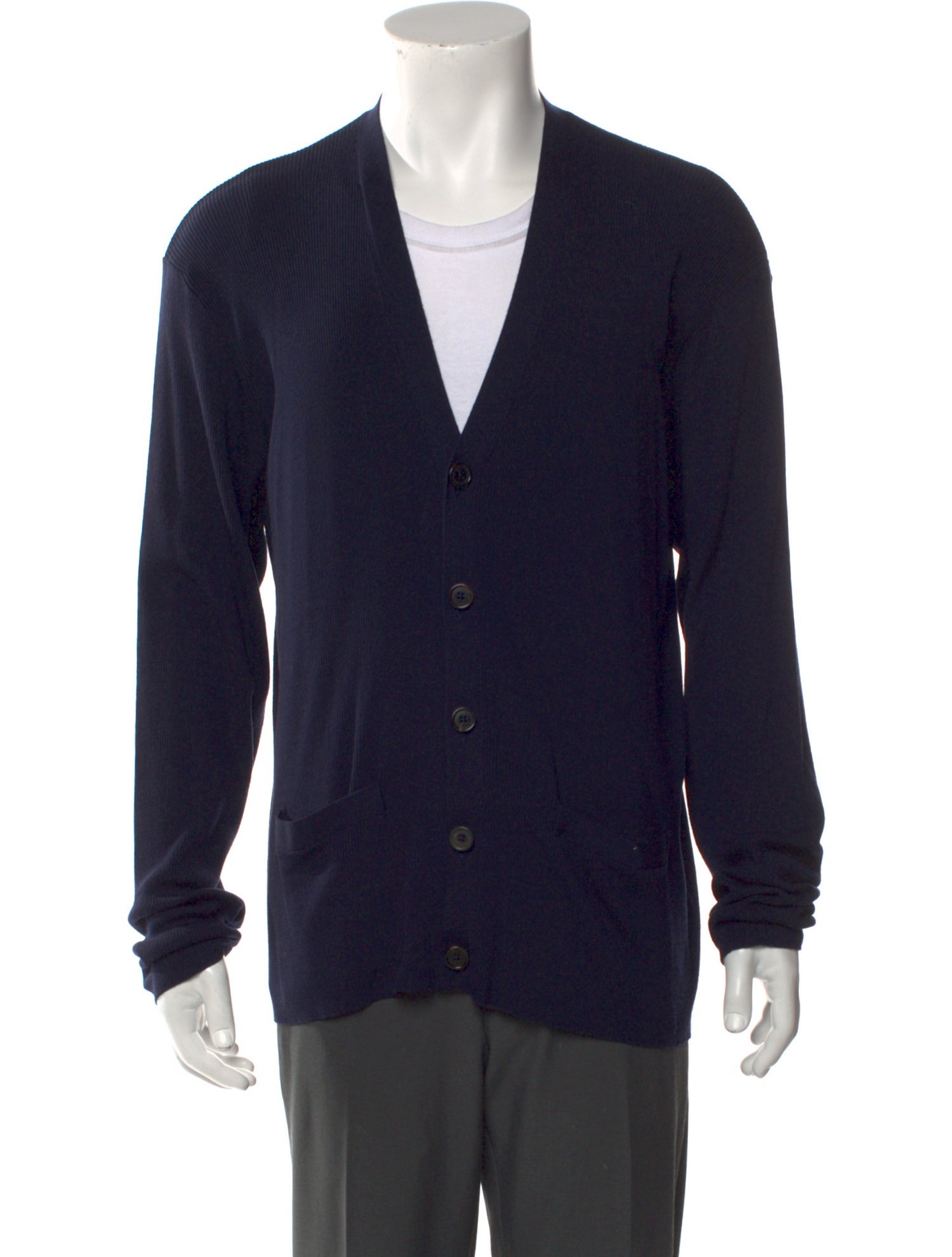 Ralph Lauren Purple Label Wool V-Neck Cardigan