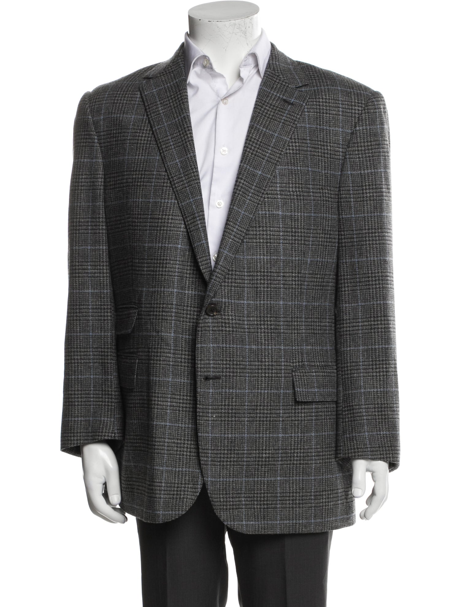 Ralph Lauren Purple Label Houndstooth Print Blazer