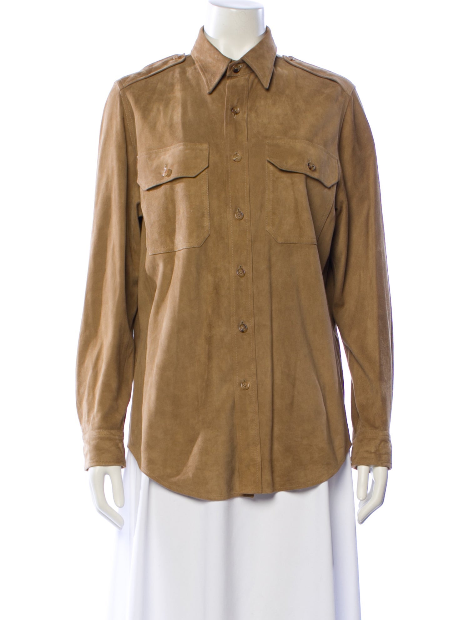 Ralph Lauren Purple Label Suede Utility Jacket