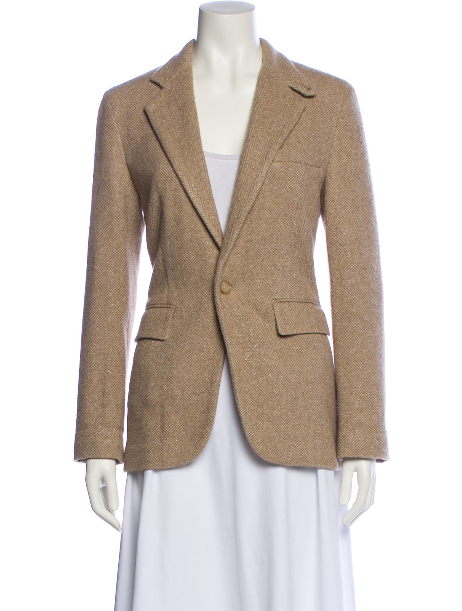 Ralph Lauren Purple Label Wool Printed Blazer