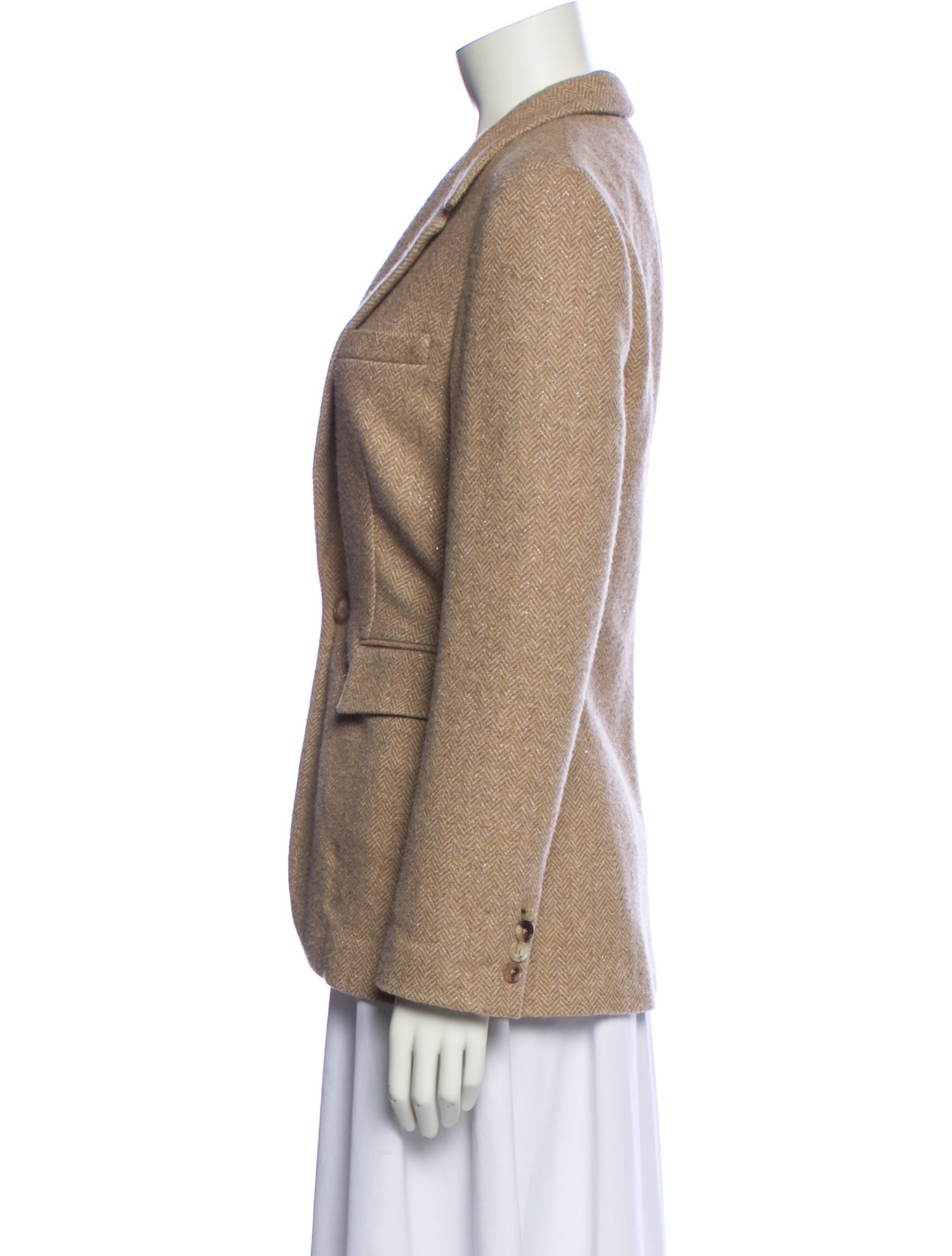 Ralph Lauren Purple Label Wool Printed Blazer