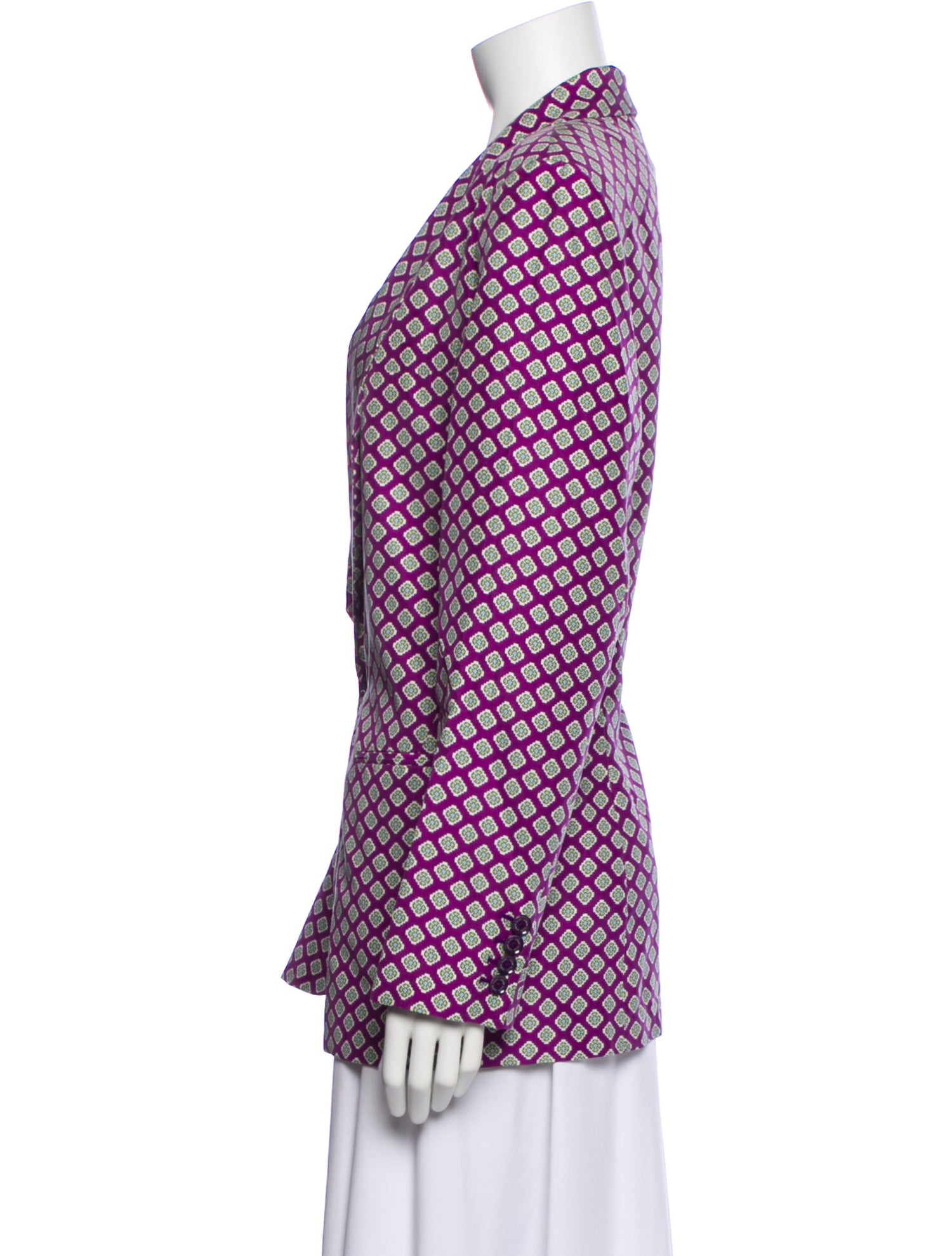 Ralph Lauren Purple Label Silk Printed Blazer