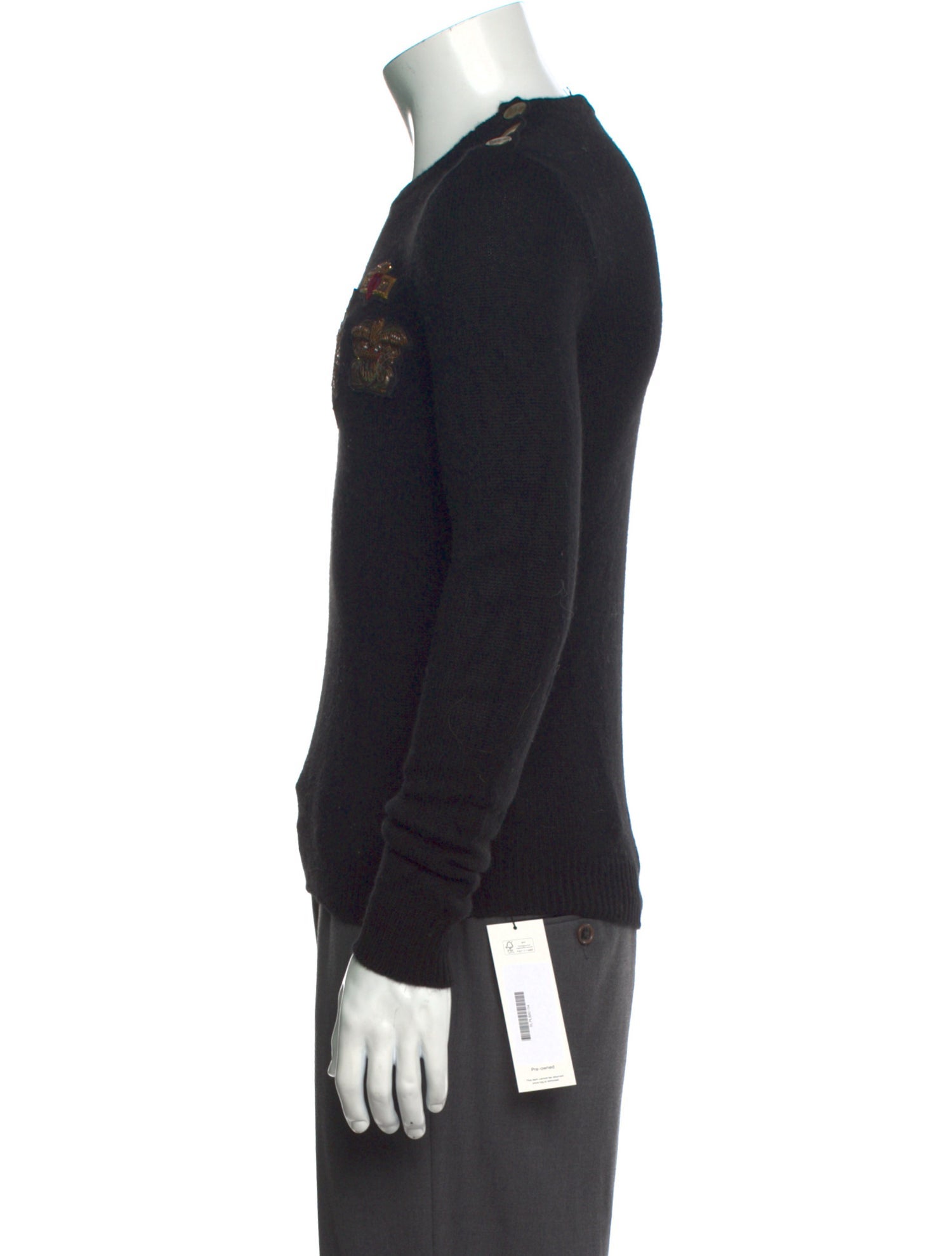 Ralph Lauren Purple Label Cashmere Graphic Print Pullover