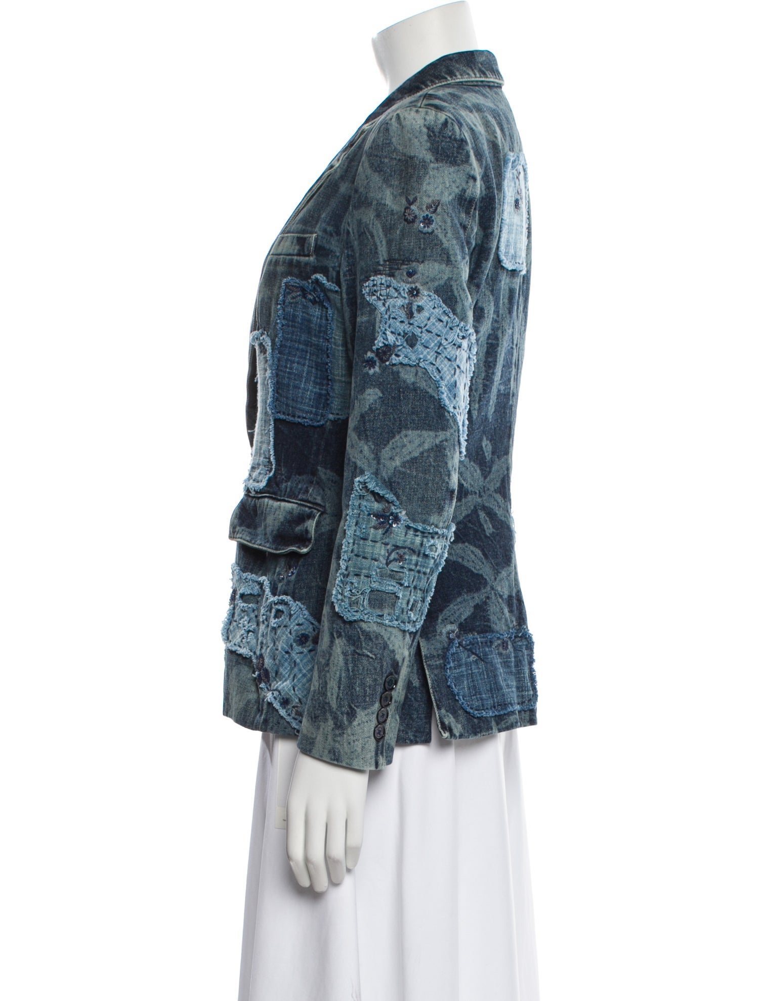 Ralph Lauren Purple Label Printed Denim Jacket