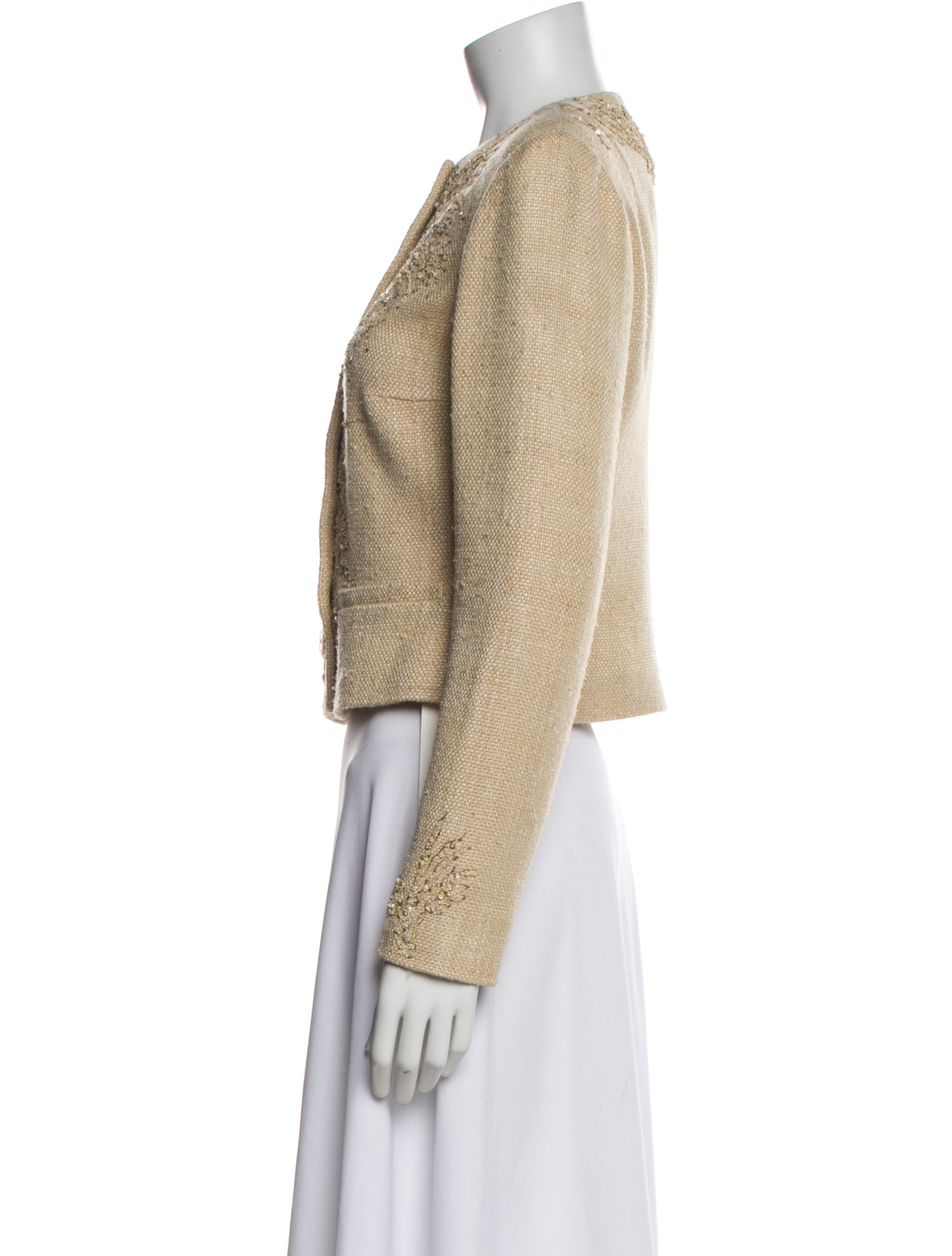 Ralph Lauren Purple Label Silk Tweed Pattern Evening Jacket