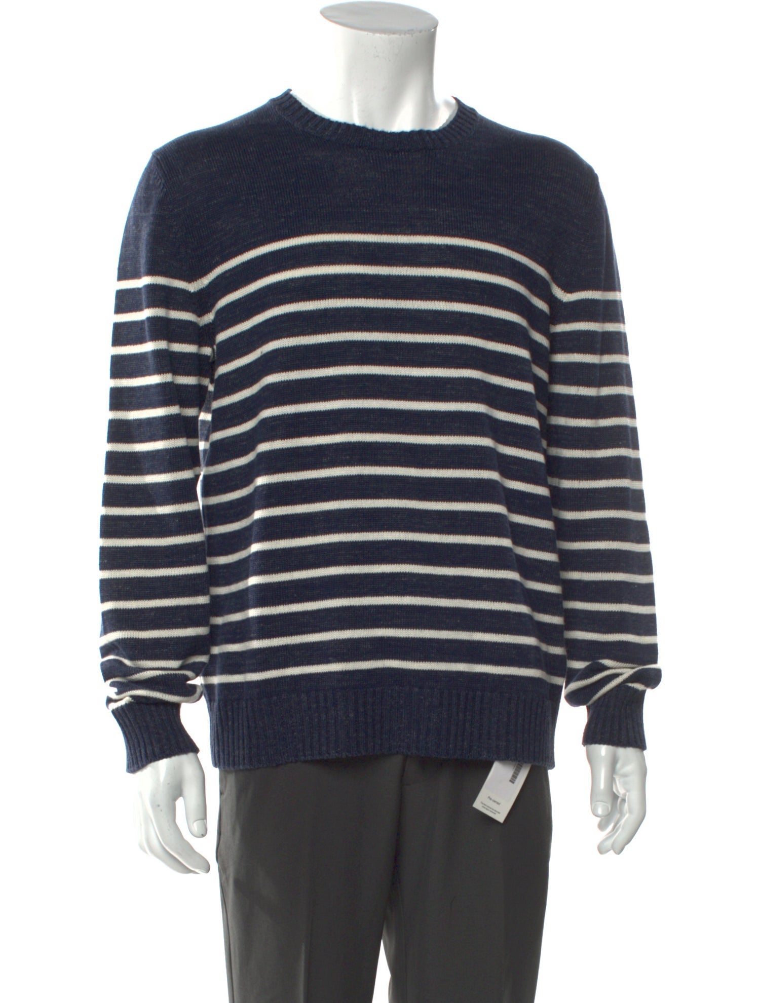 Ralph Lauren Purple Label Linen Striped Pullover