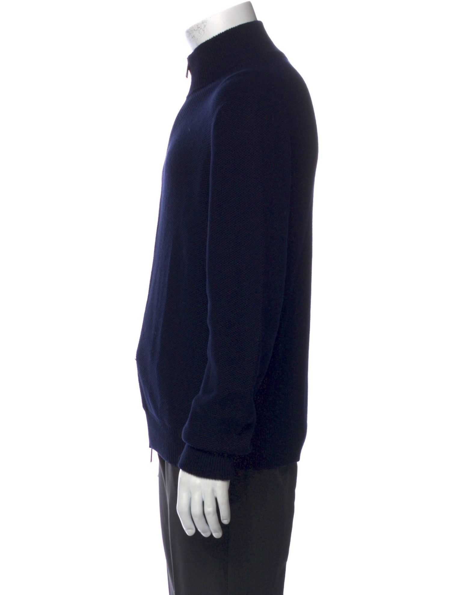 Ralph Lauren Purple Label Mock Neck Long Sleeve Cardigan
