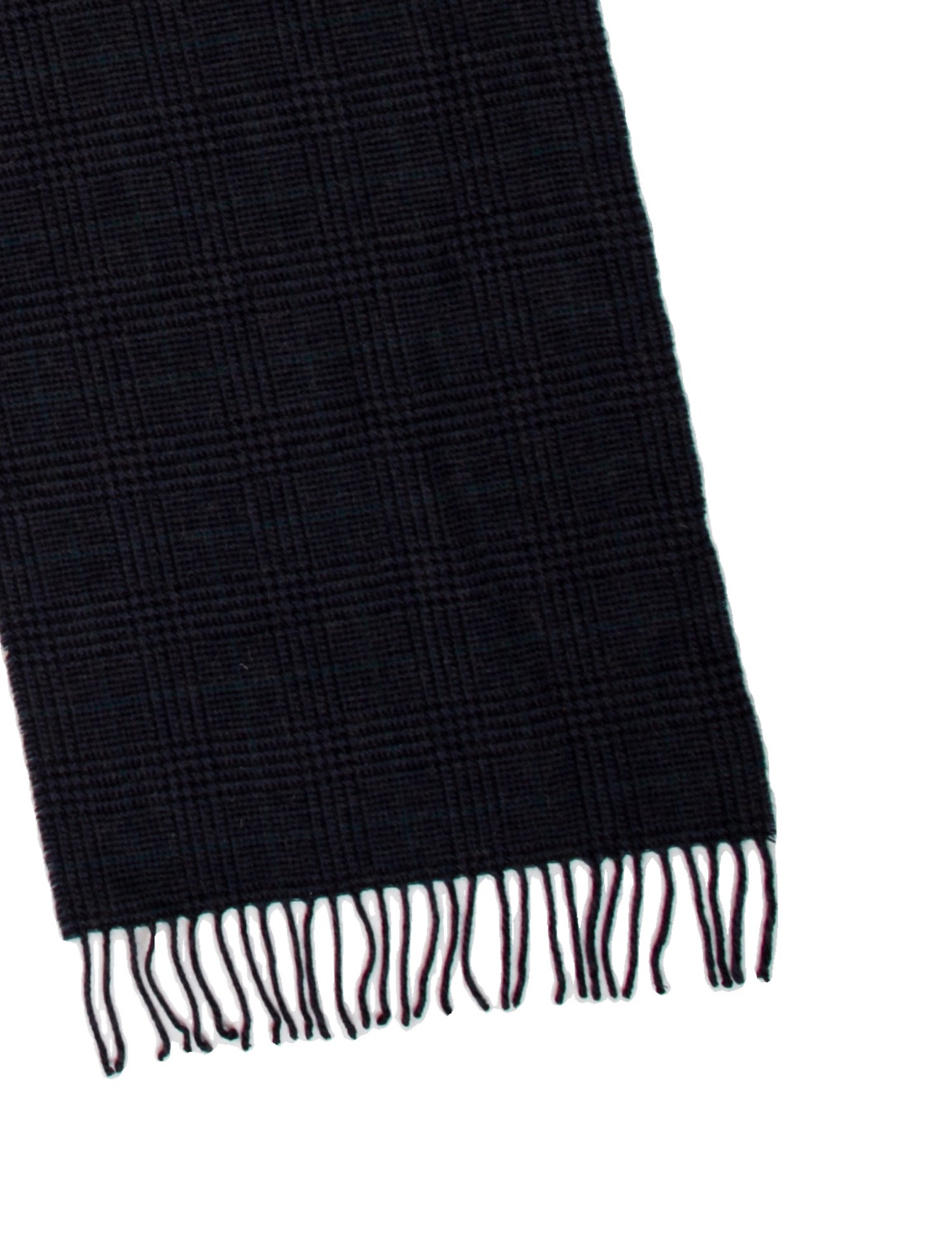 Ralph Lauren Purple Label Wool Plaid Print Scarf