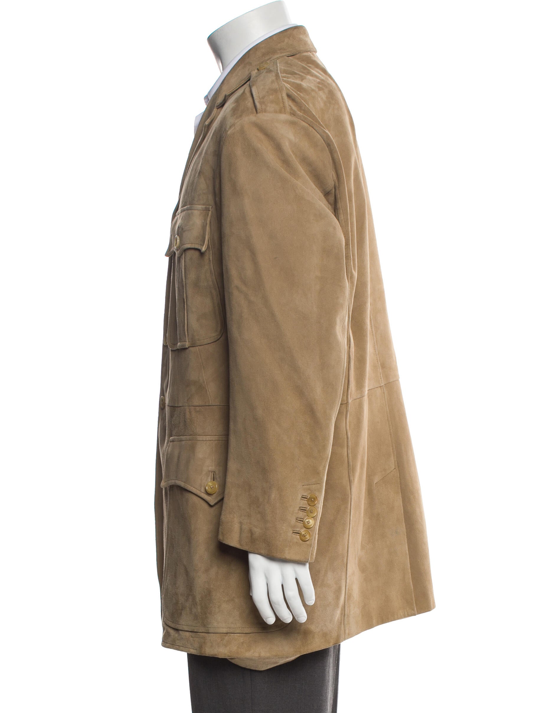 Ralph Lauren Purple Label Suede Utility Jacket