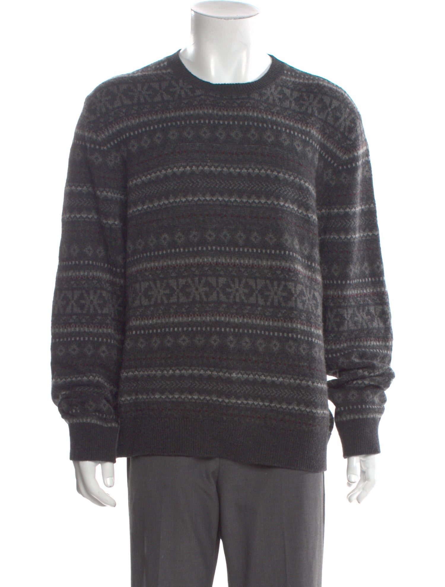 Ralph Lauren Purple Label Cashmere Striped Pullover