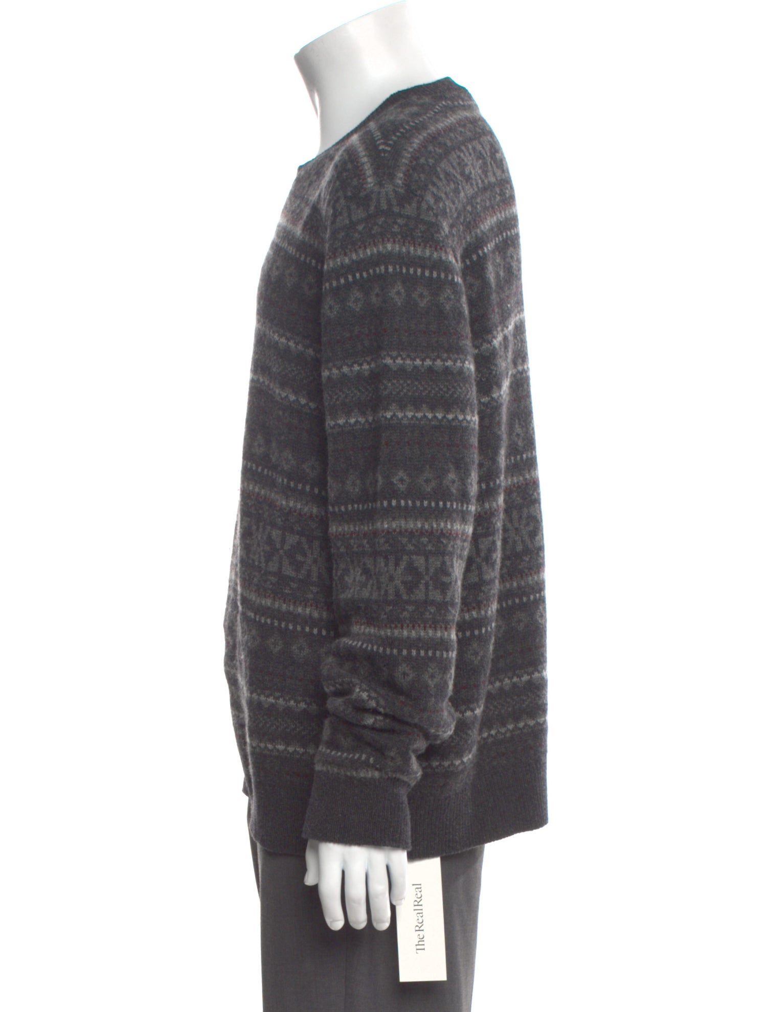 Ralph Lauren Purple Label Cashmere Striped Pullover