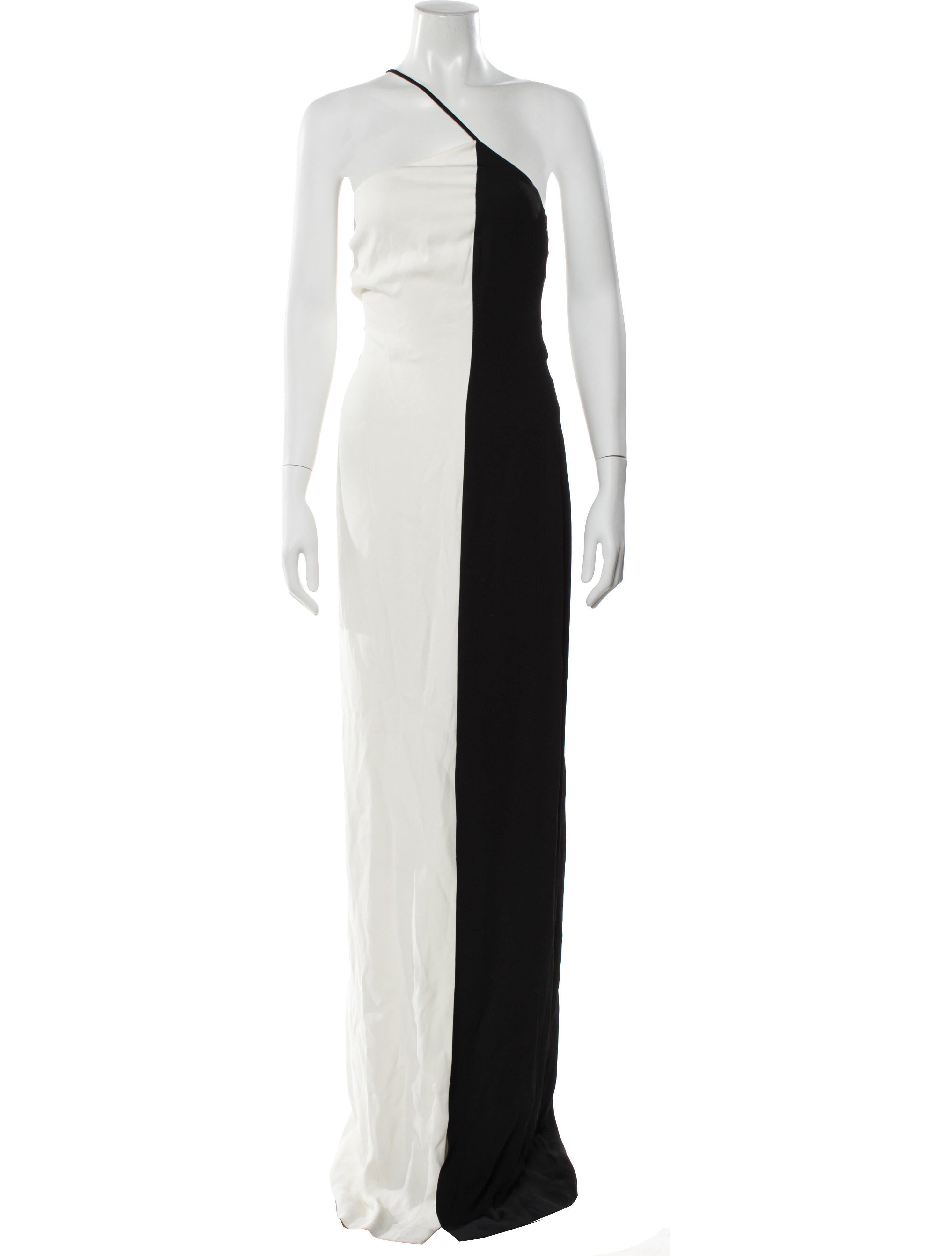 Ralph Lauren Purple Label One-Shoulder Long Dress
