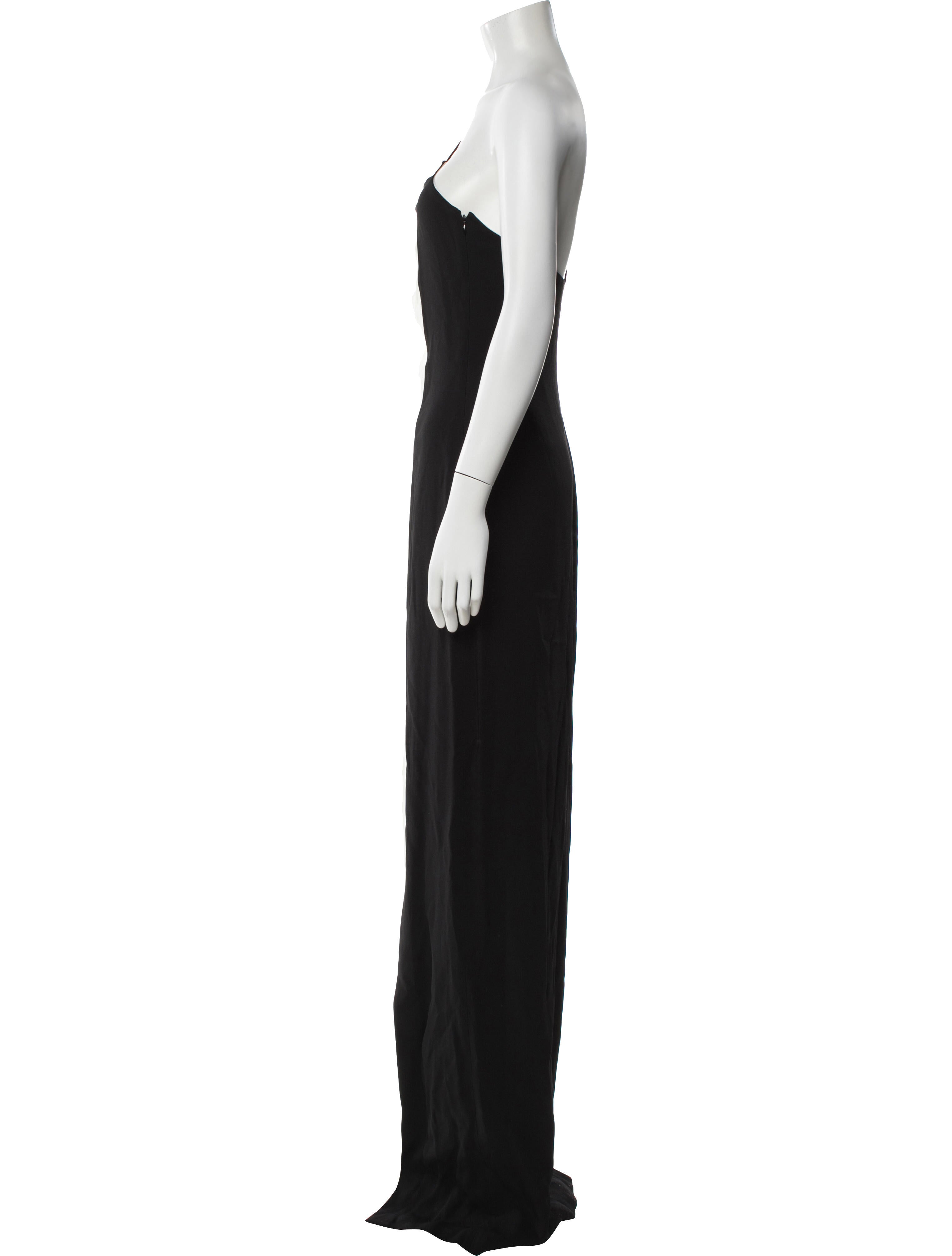 Ralph Lauren Purple Label One-Shoulder Long Dress