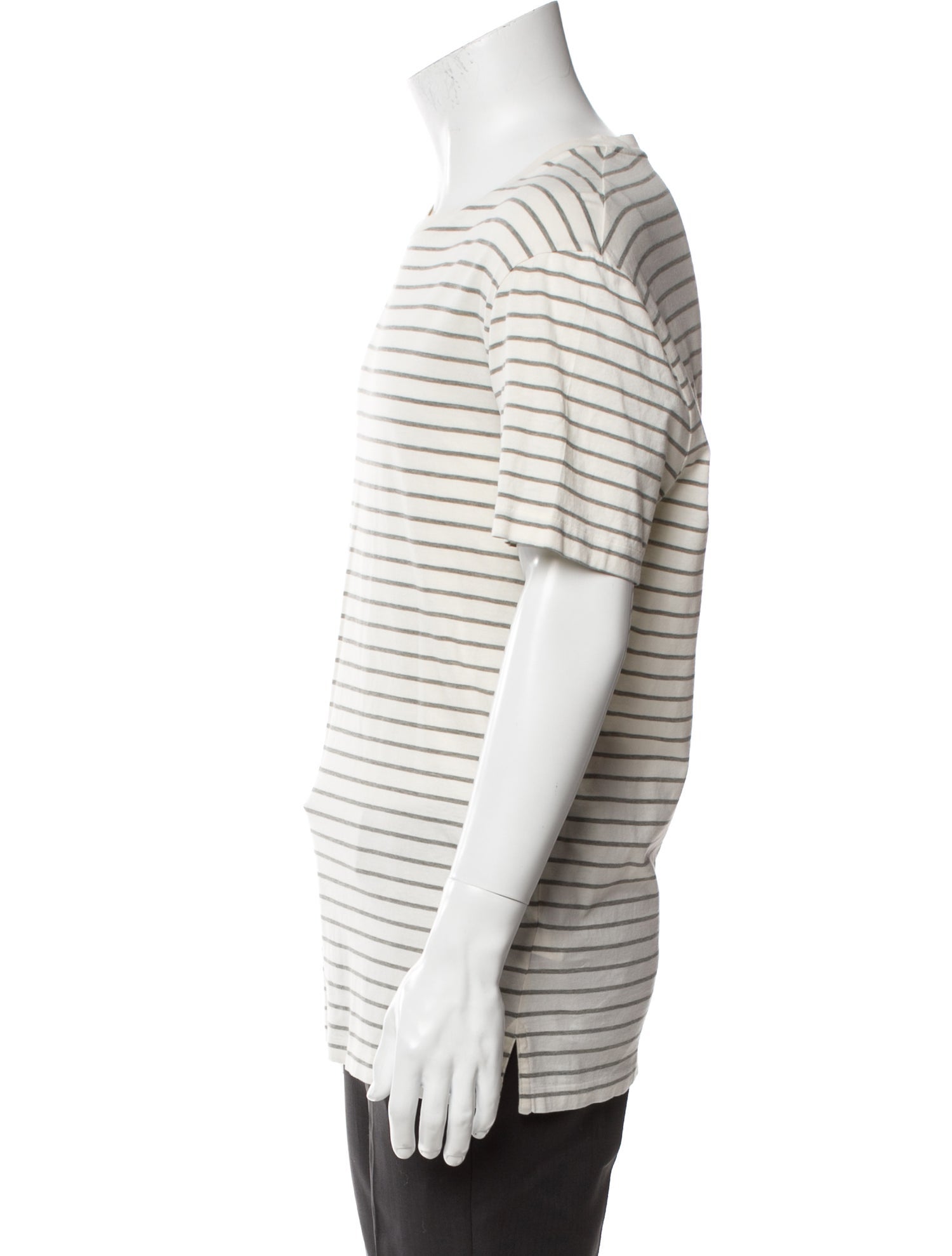 Ralph Lauren Purple Label Striped Scoop Neck T-Shirt