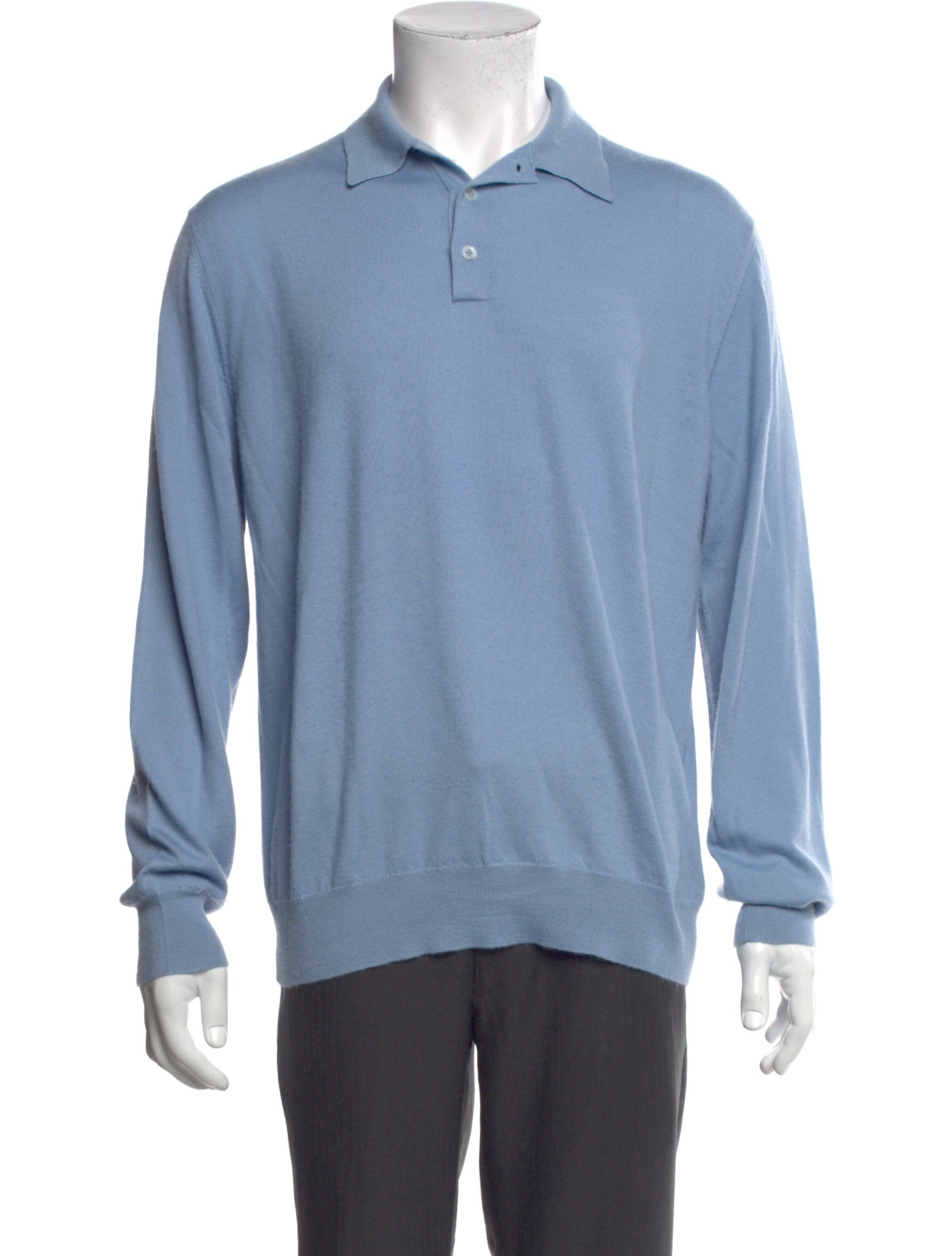 Ralph Lauren Purple Label Cashmere Collar Polo Sweater