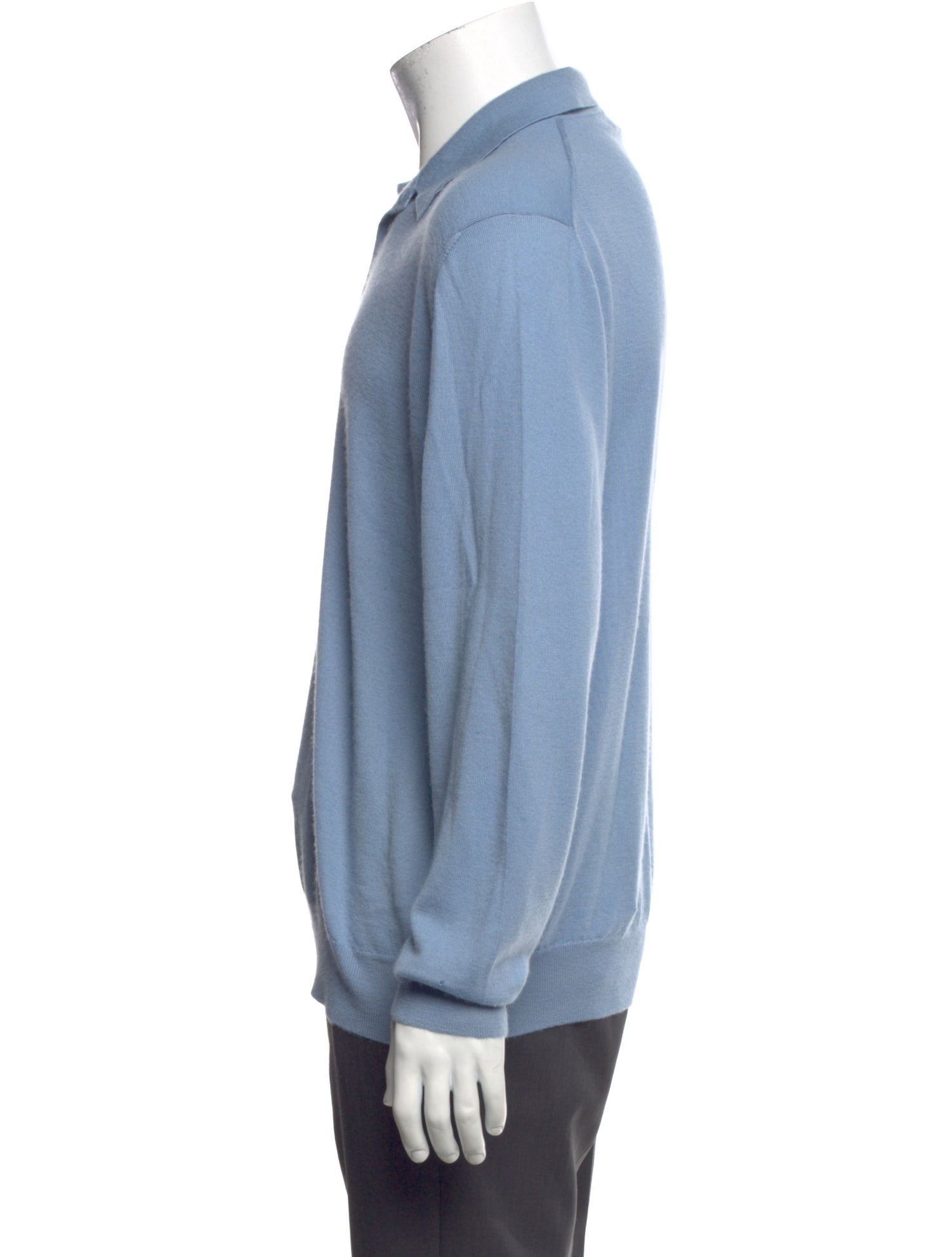 Ralph Lauren Purple Label Cashmere Collar Polo Sweater