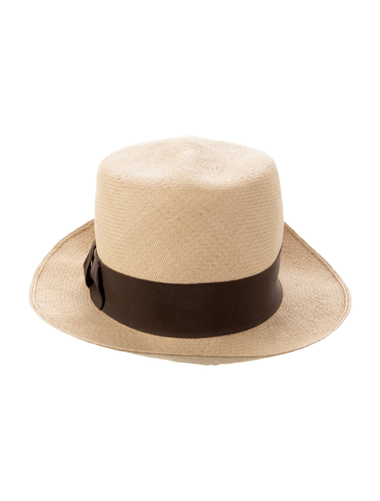 Ralph Lauren Collection Grosgrain Trim Panama Hat