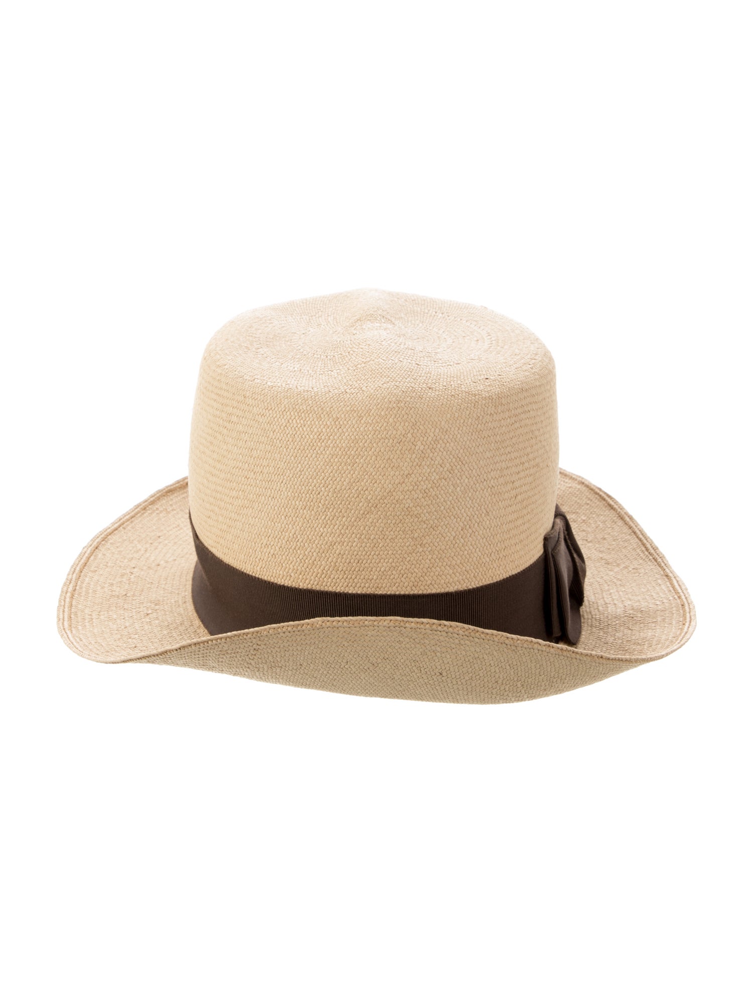 Ralph Lauren Collection Grosgrain Trim Panama Hat
