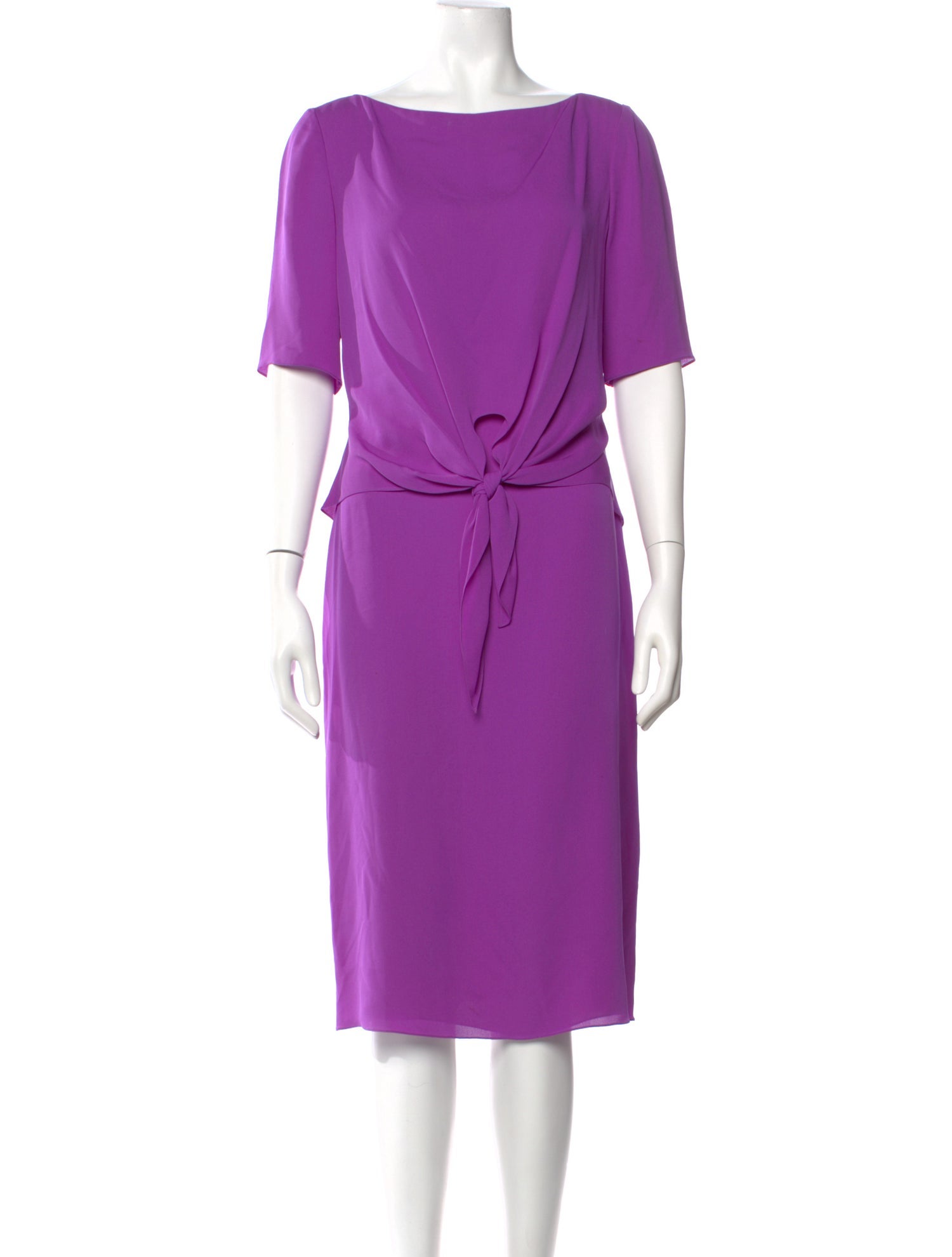 chinese dress ladies Dolce & Gabbana 'Longuette' Purple Stretch Lace Dress – Balardi main image 1