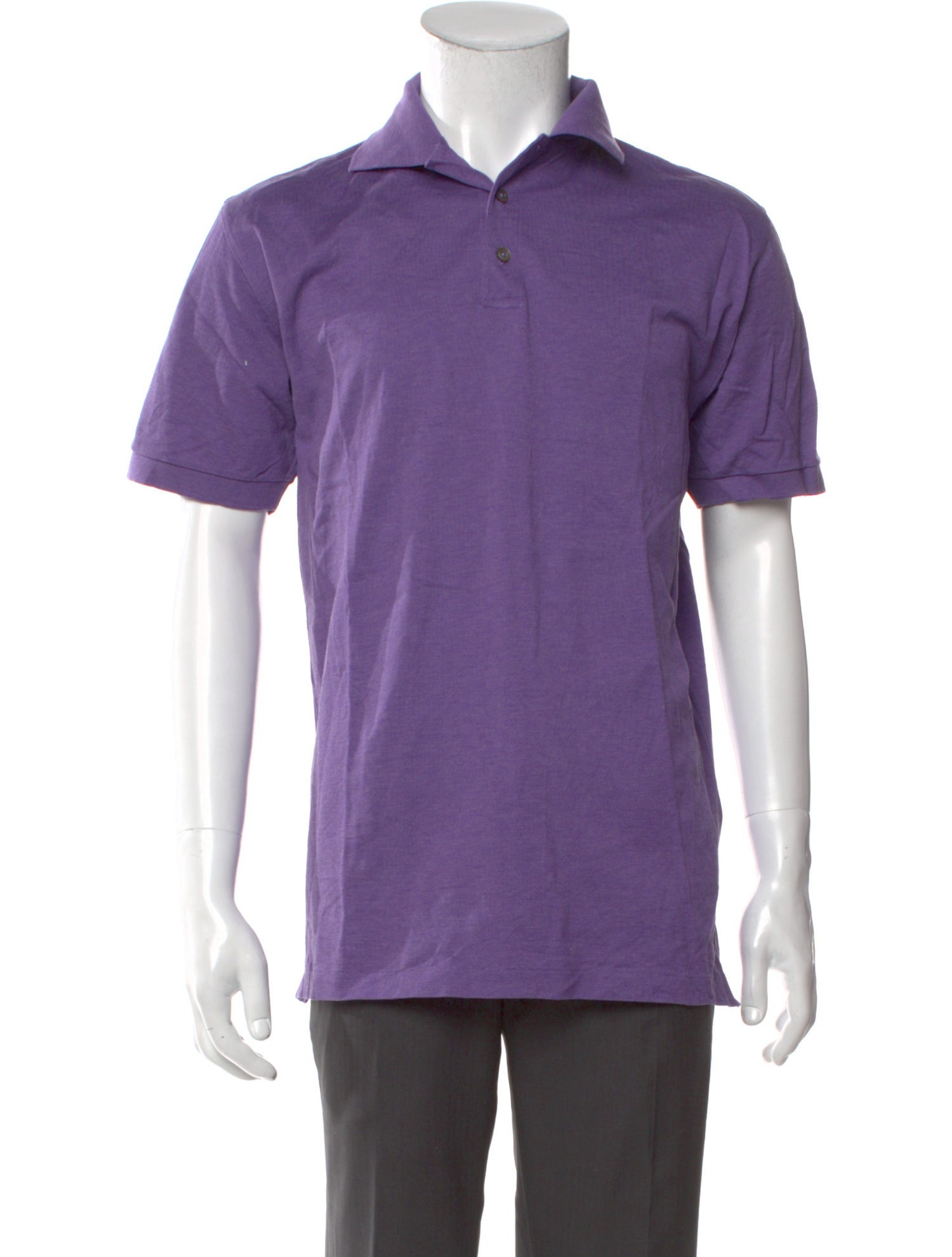 Ralph Lauren Purple Label Collar Short Sleeve Polo Shirt