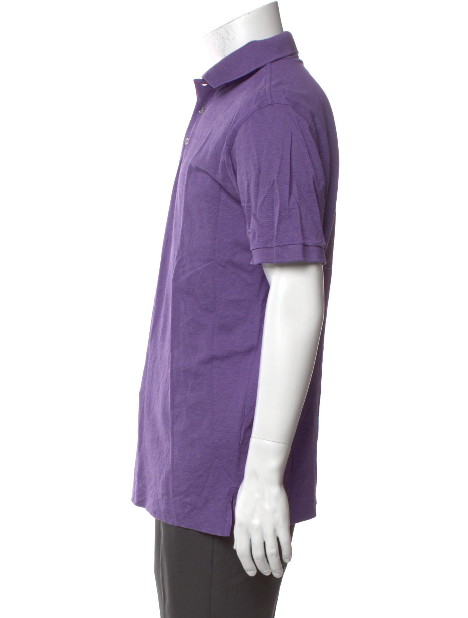 Ralph Lauren Purple Label Collar Short Sleeve Polo Shirt