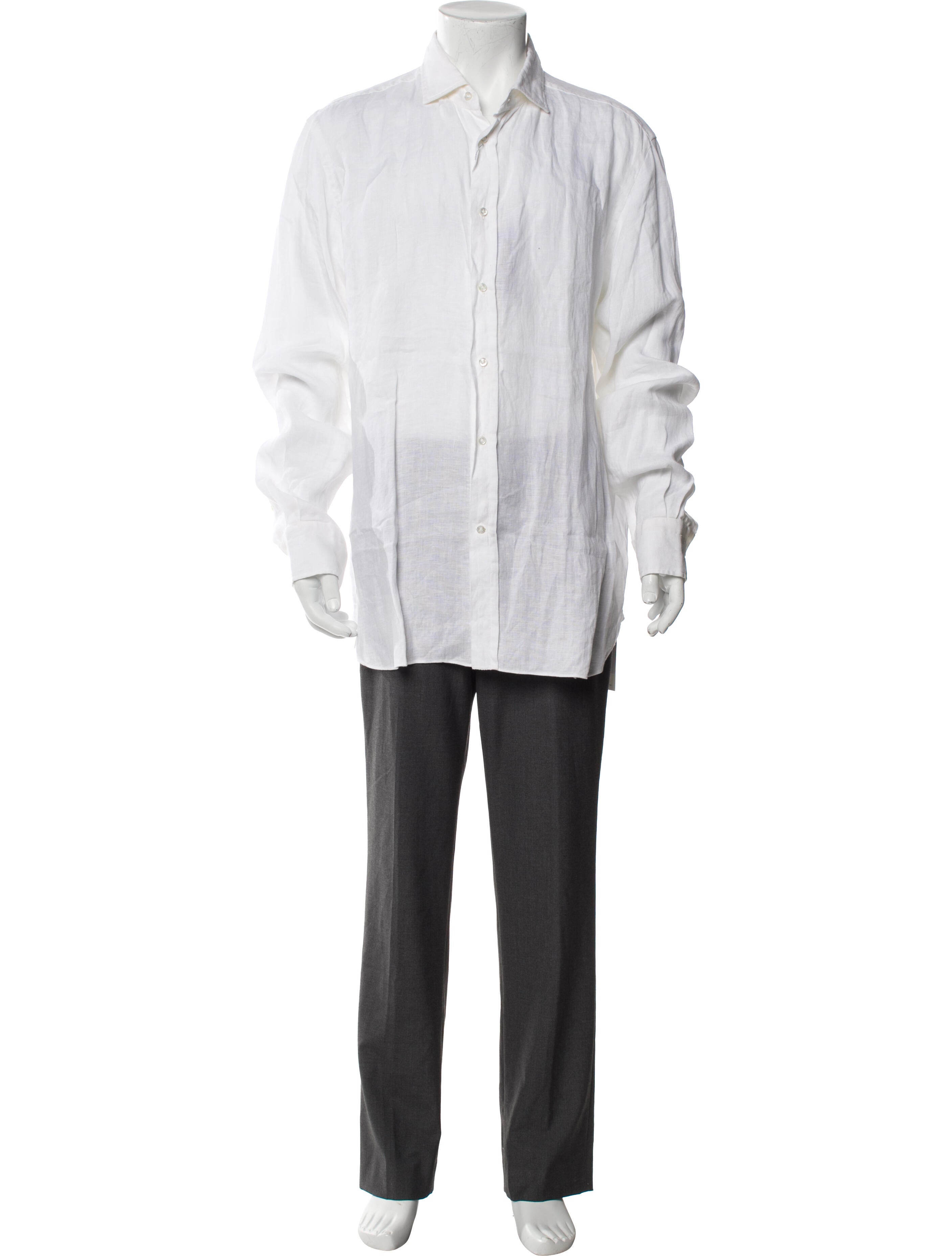 Ralph Lauren Purple Label Linen Long Sleeve Dress Shirt w/ Tags