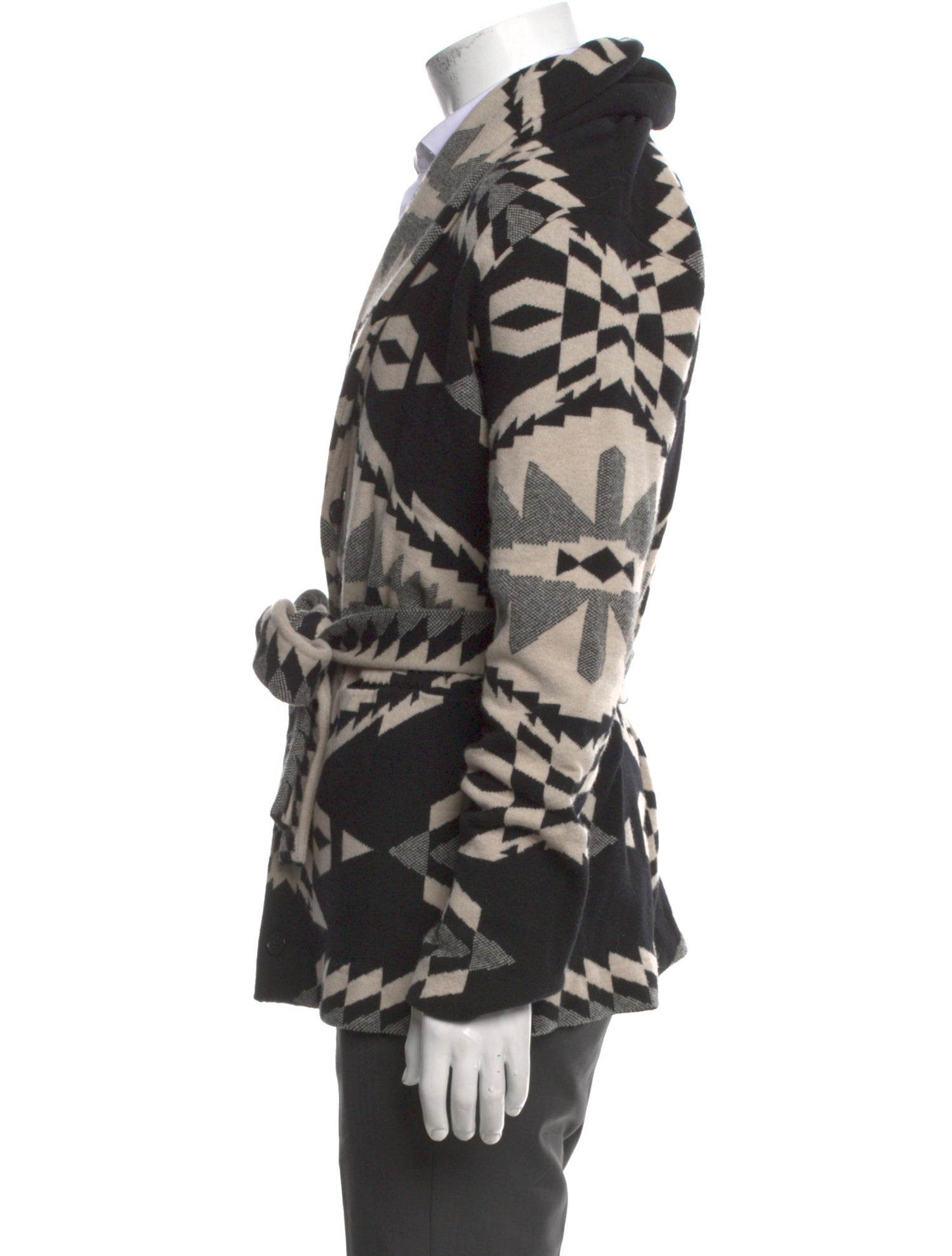 Ralph Lauren Purple Label Wool Printed Cardigan