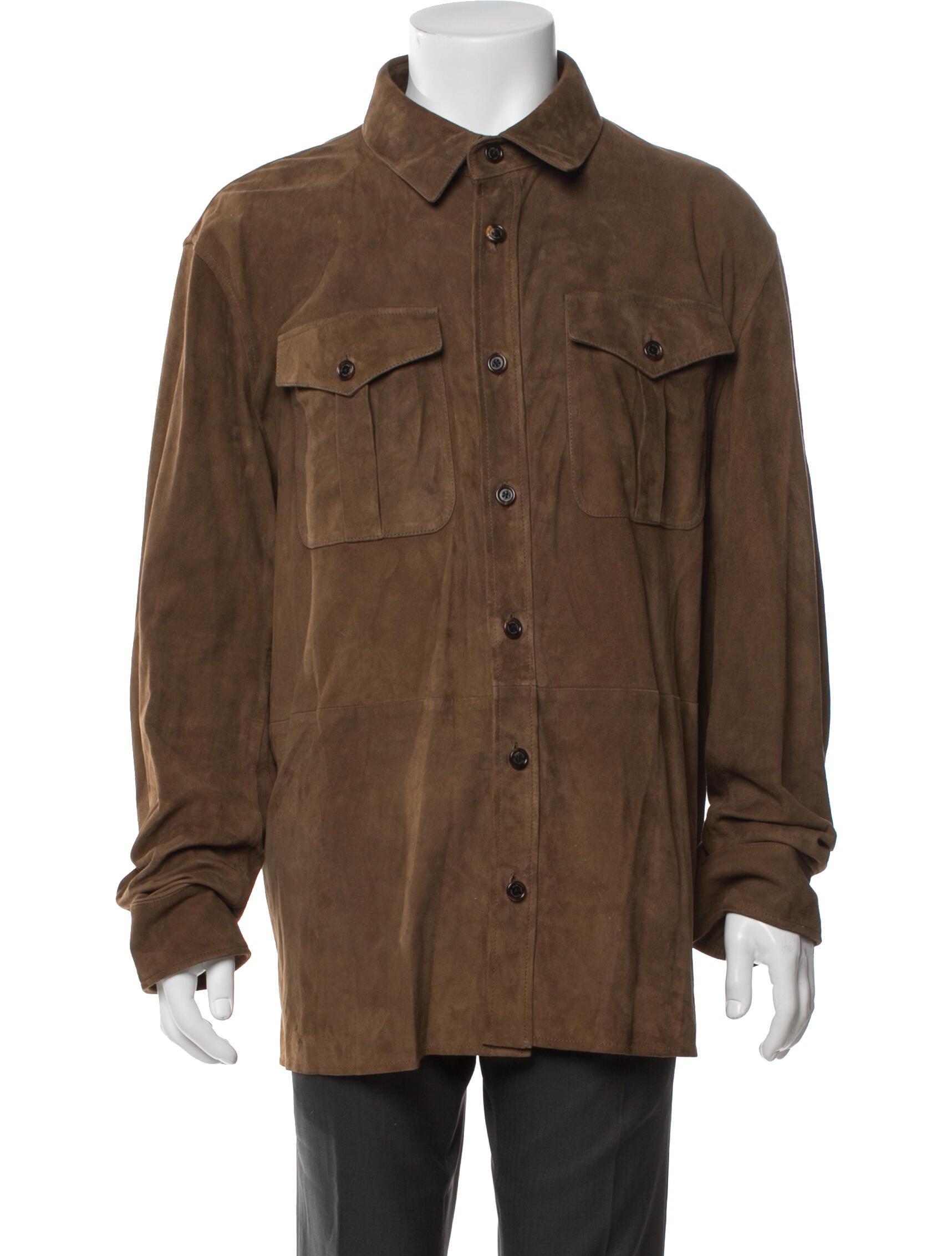 Ralph Lauren Purple Label Suede Utility Jacket