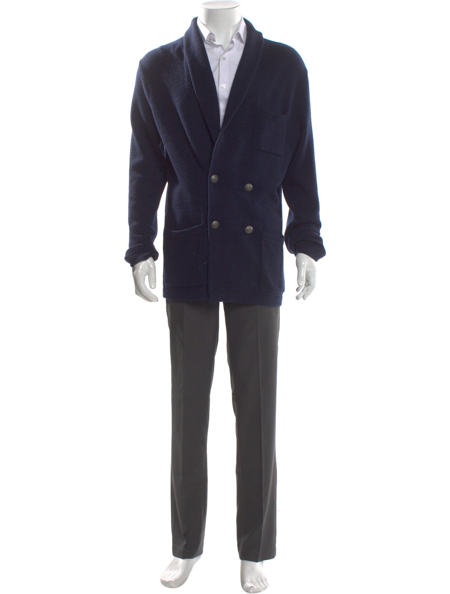 Ralph Lauren Purple Label Cashmere Collar Cardigan